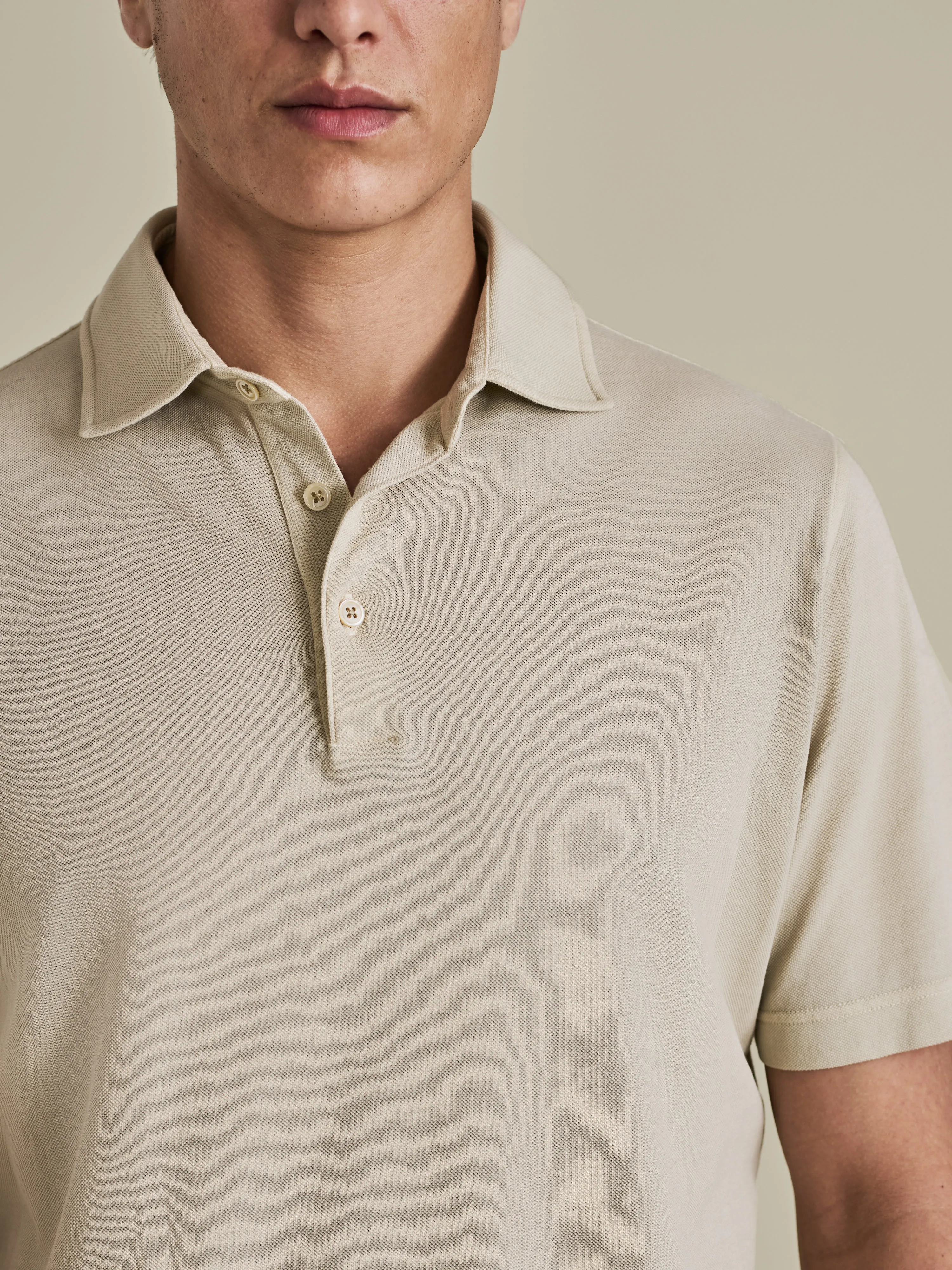 Cotton Pique Polo Shirt sold by Thom Sweeney product image thumbnail 5
