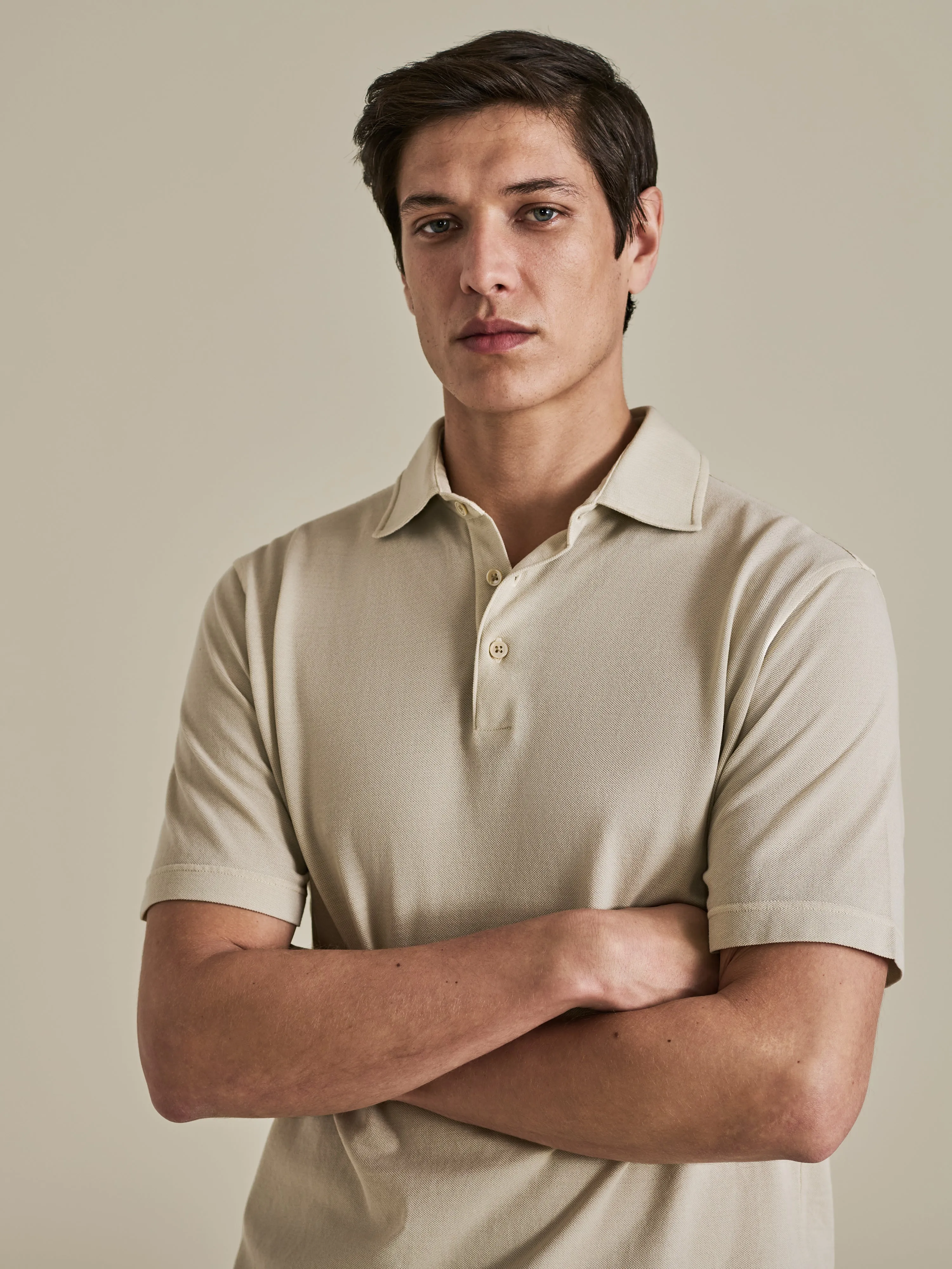 Cotton Pique Polo Shirt sold by Thom Sweeney product image thumbnail 2