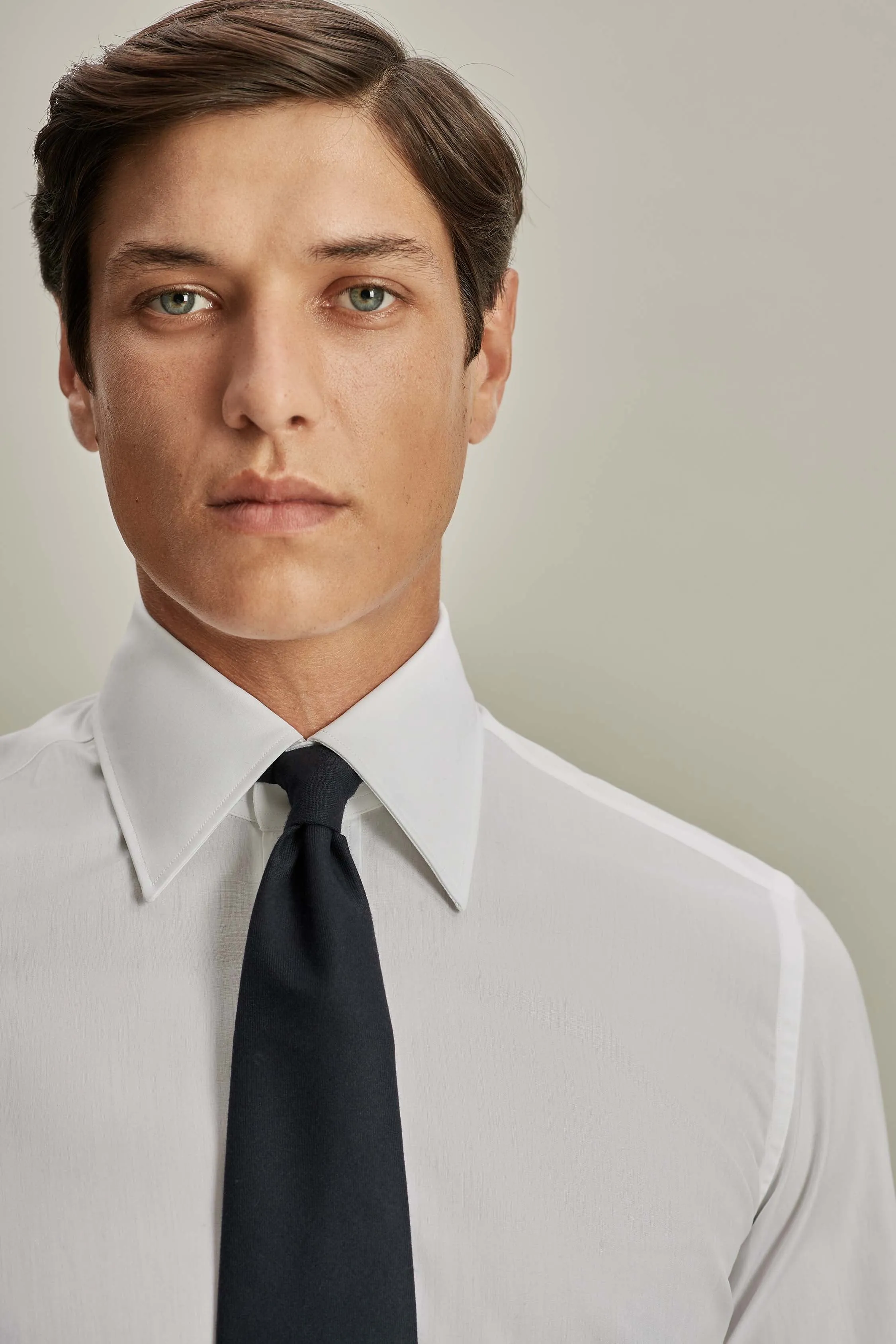 Cotton Poplin Point Collar Shirt sold by Thom Sweeney product image thumbnail 4