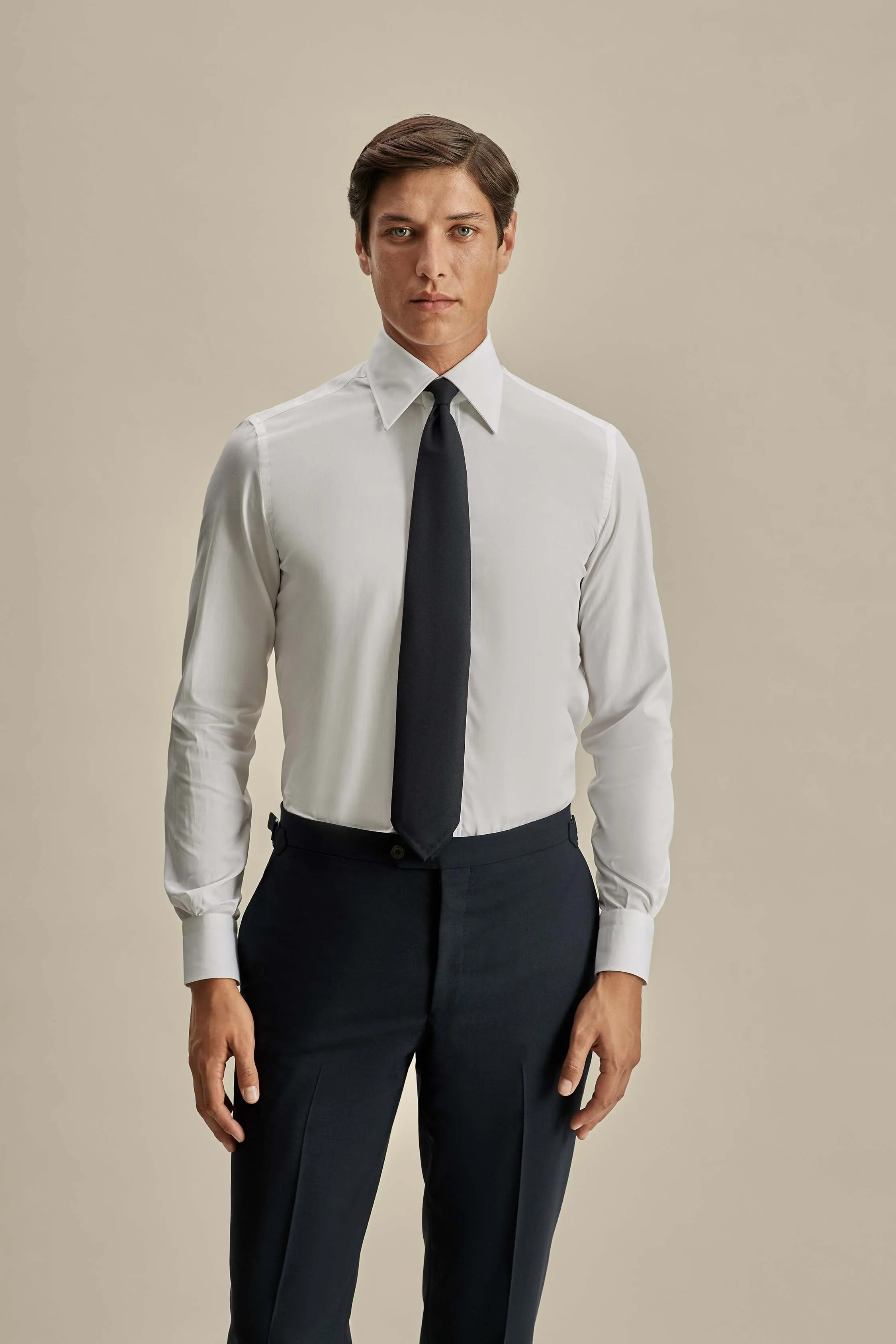 Cotton Poplin Point Collar Shirt sold by Thom Sweeney product image thumbnail 2