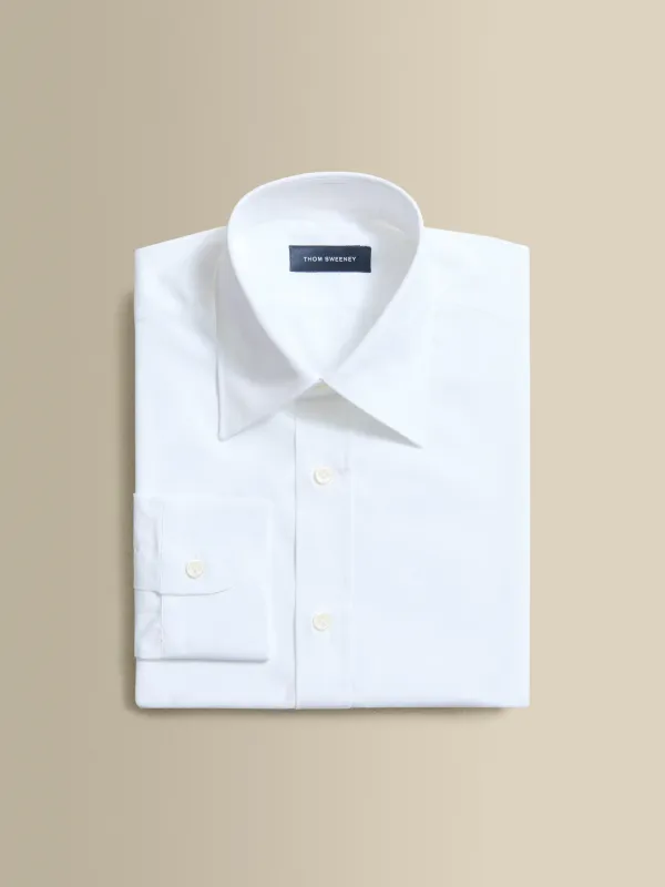 Cotton Poplin Point Collar Shirt made by Thom Sweeney