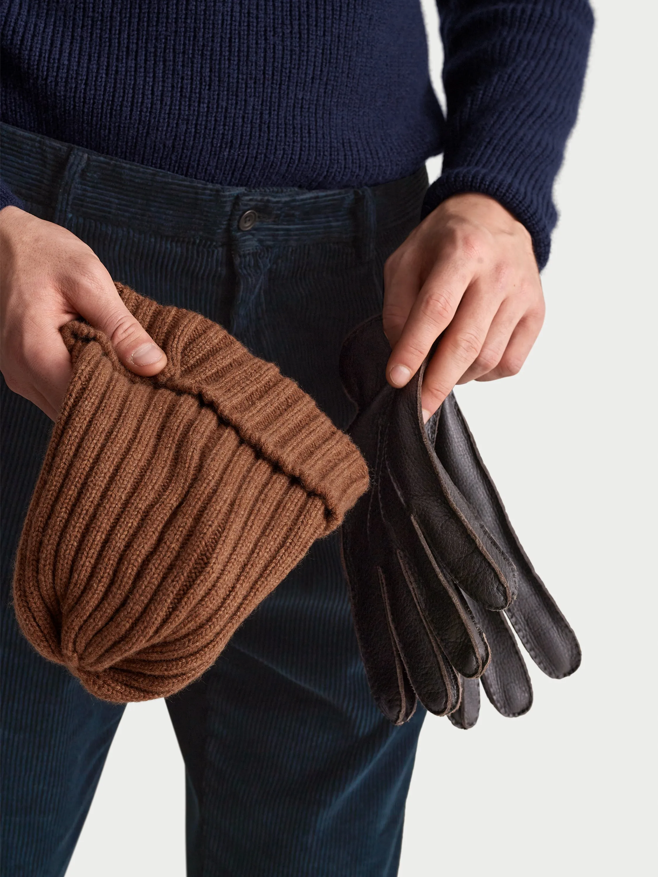 Cashmere Beanie Hat sold by Thom Sweeney product image thumbnail 2