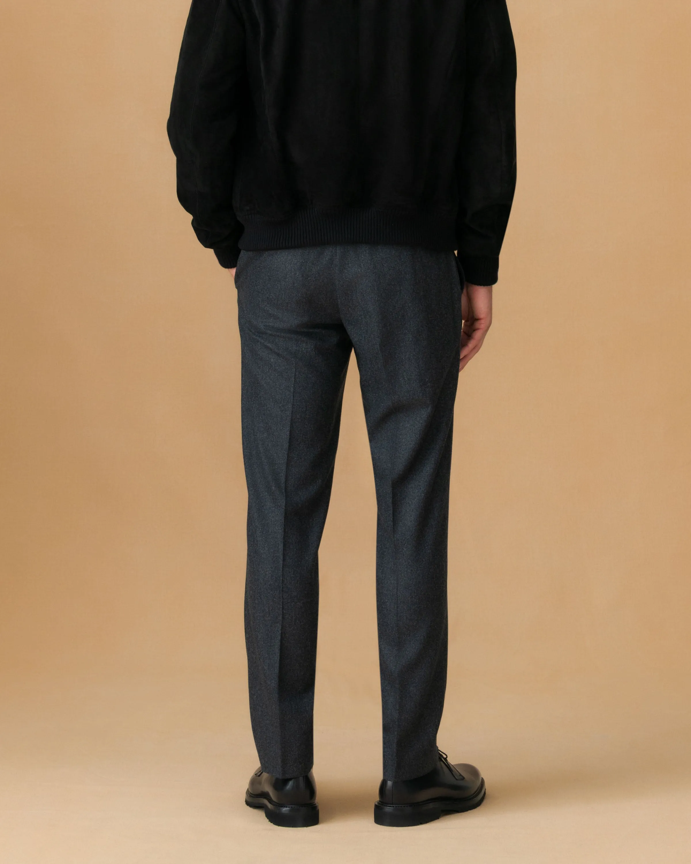 Flannel Flat Front Tailored Trousers sold by Thom Sweeney product image thumbnail 5