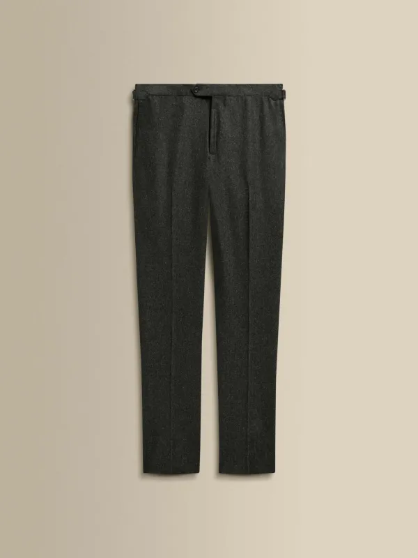 Flannel Flat Front Tailored Trousers sold by Thom Sweeney