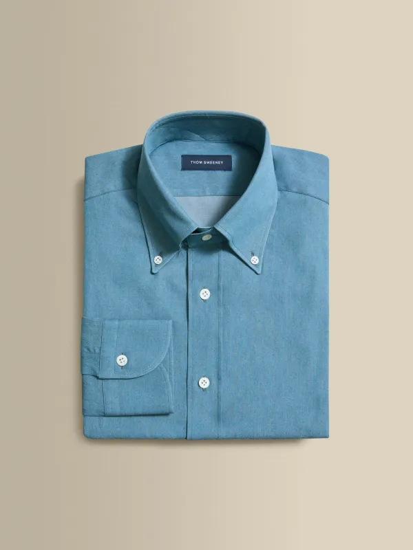 Cotton Chambray Button Down Collar Shirt sold by Thom Sweeney