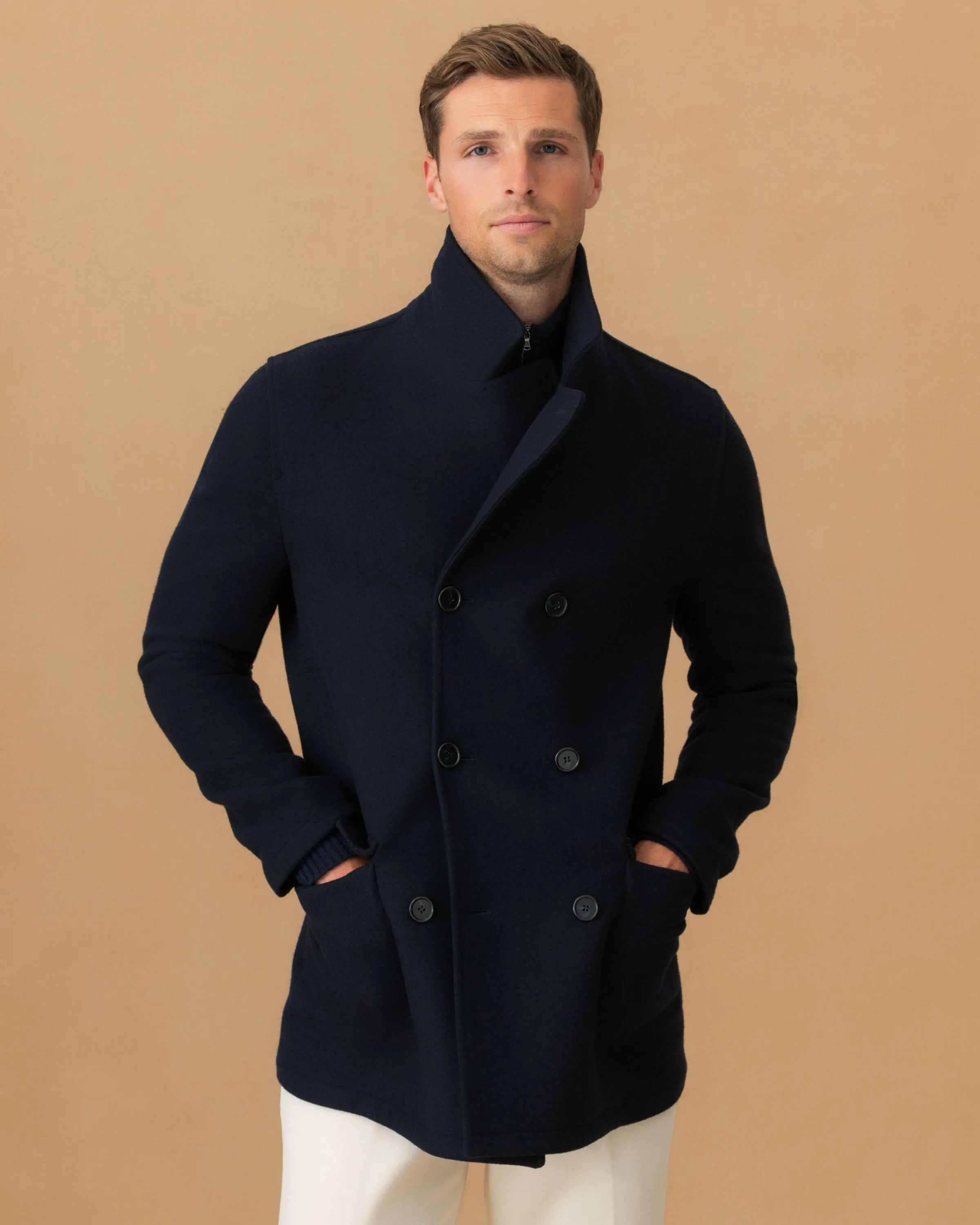 Double Wool Pea Coat sold by Thom Sweeney product image thumbnail 2