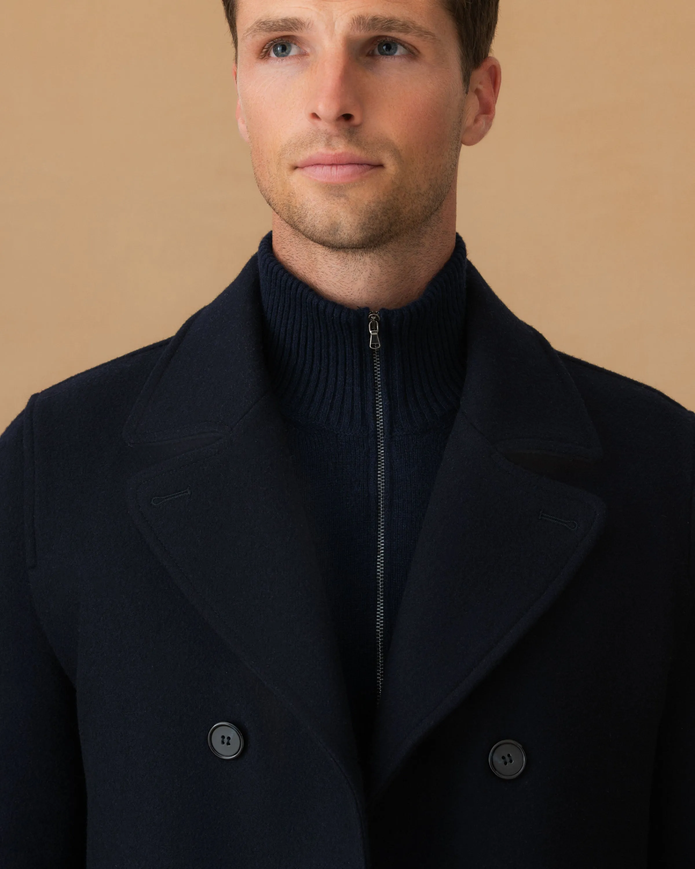 Double Wool Pea Coat sold by Thom Sweeney product image thumbnail 3