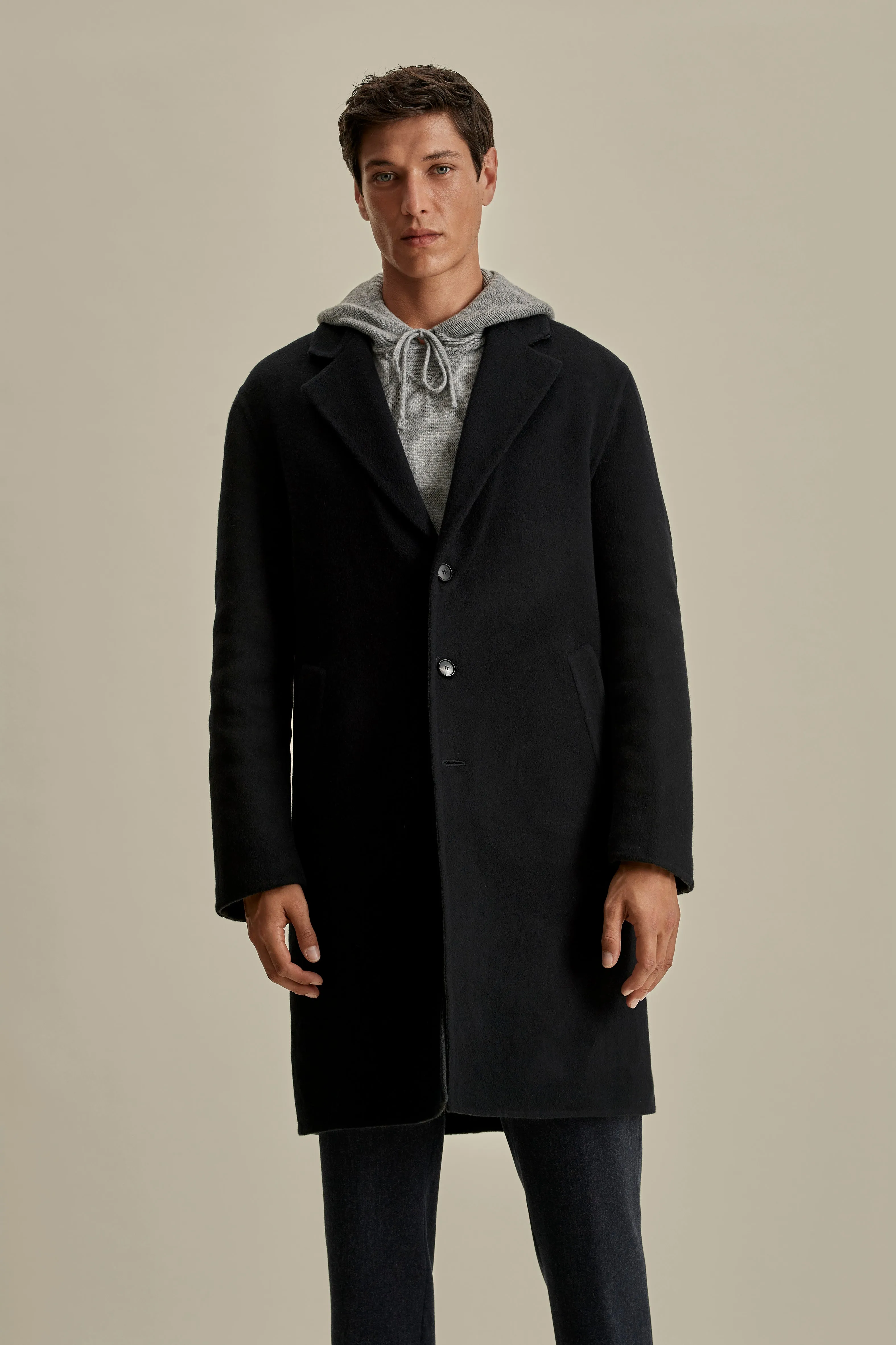 Double Faced Cashmere Single Breasted Overcoat sold by Thom Sweeney product image thumbnail 2
