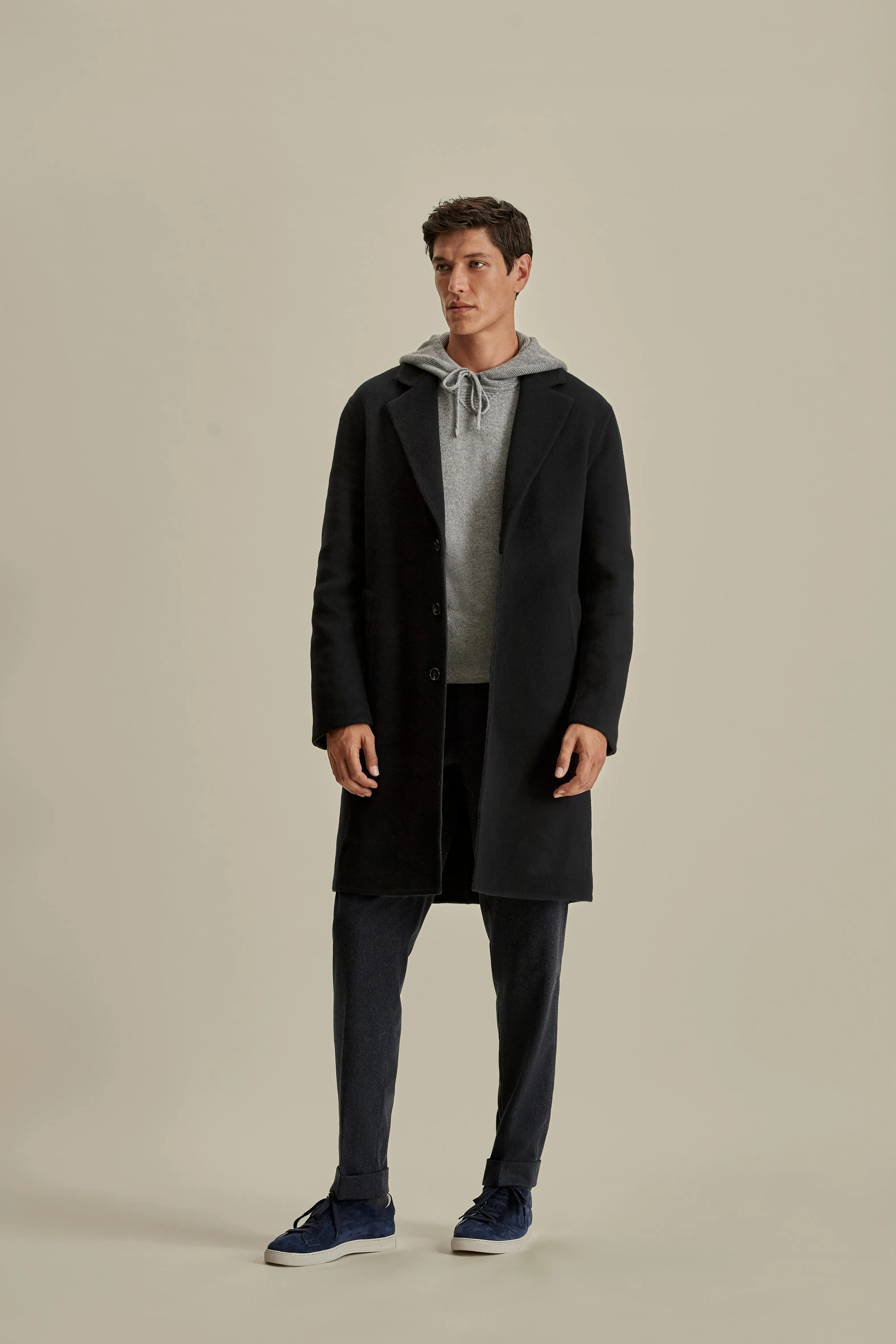 Double Faced Cashmere Single Breasted Overcoat sold by Thom Sweeney product image thumbnail 3
