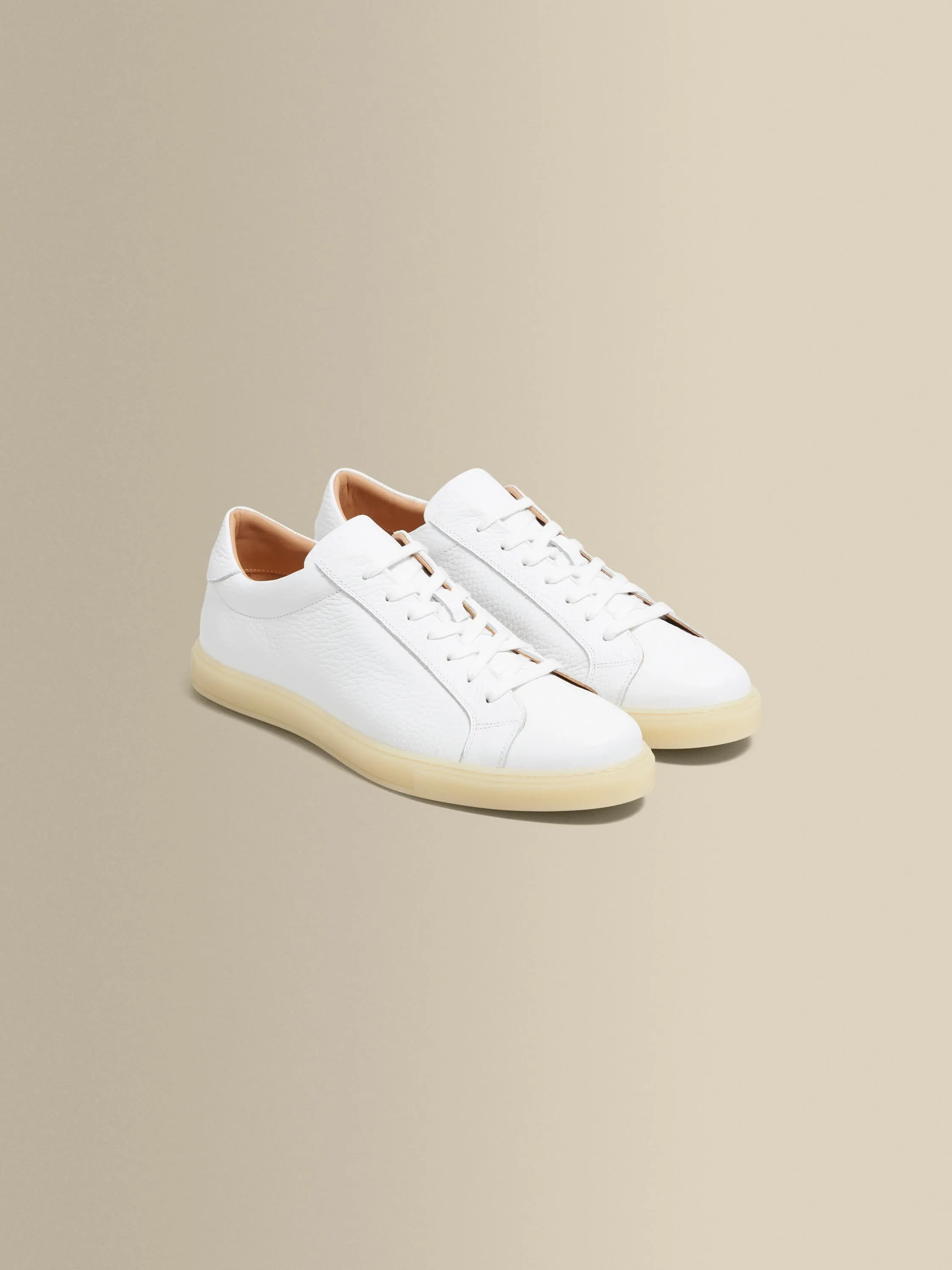 Leather Sneakers With Gum Sole sold by Thom Sweeney
