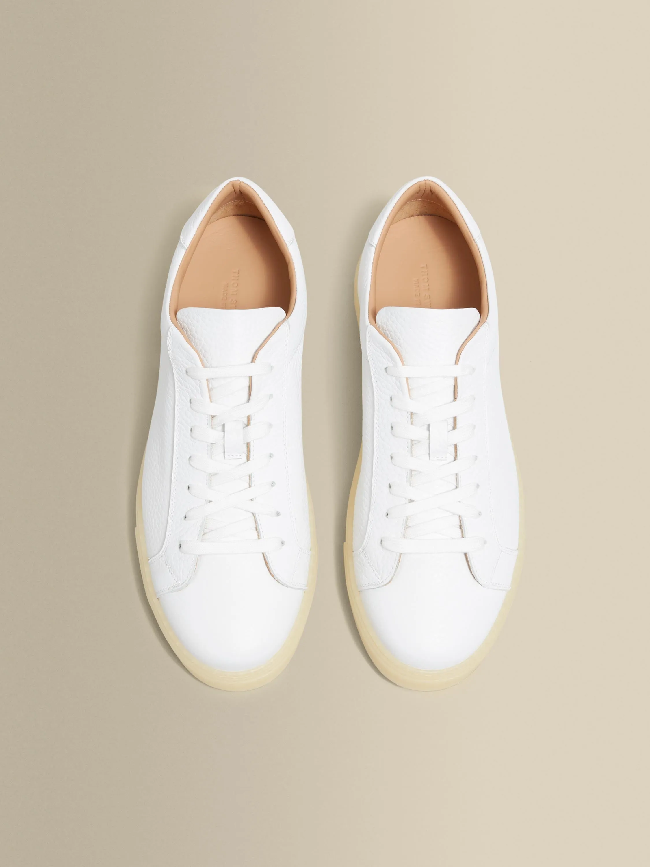 Leather Sneakers With Gum Sole sold by Thom Sweeney product image thumbnail 4