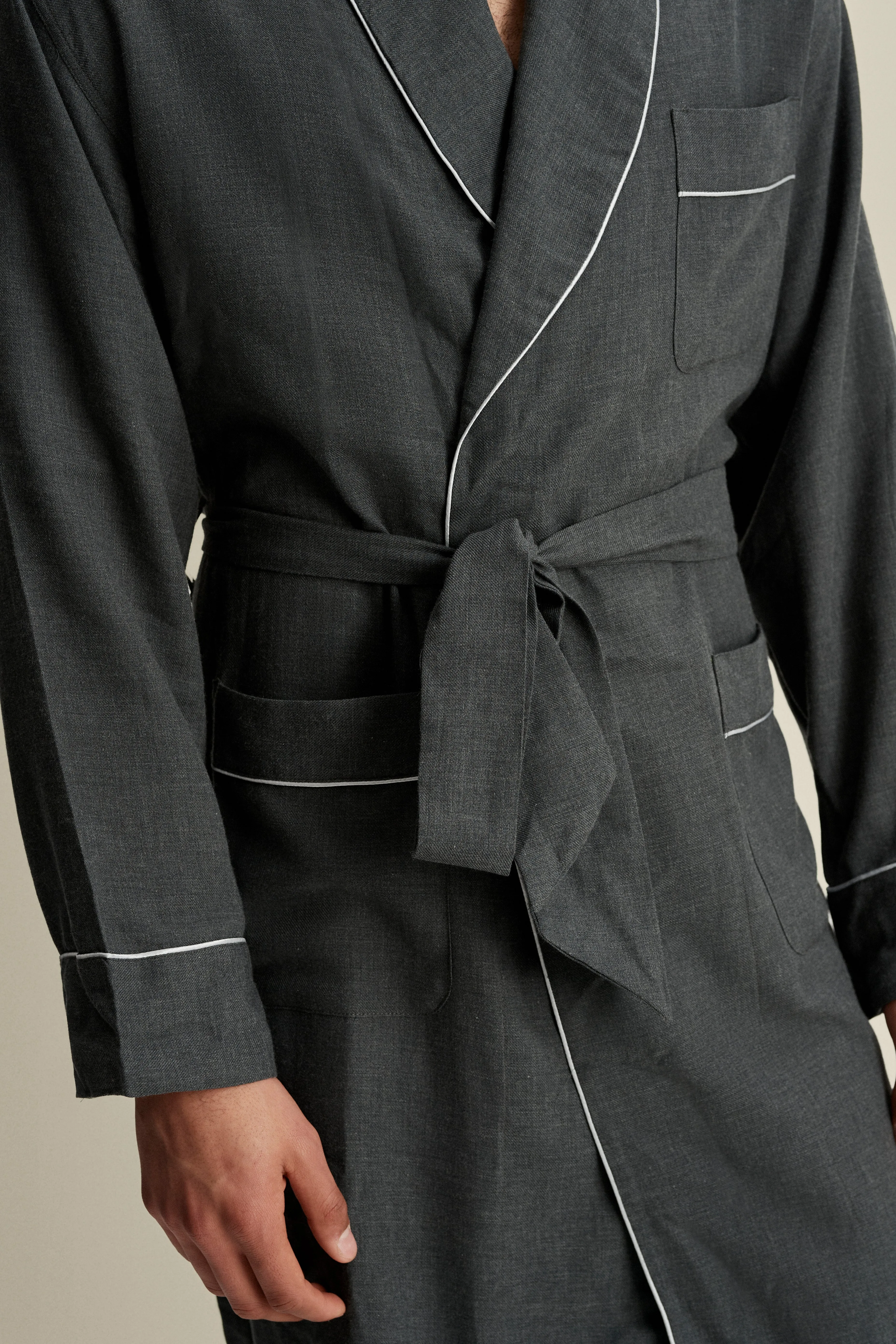 Brushed Cotton Dressing Gown sold by Thom Sweeney product image thumbnail 3