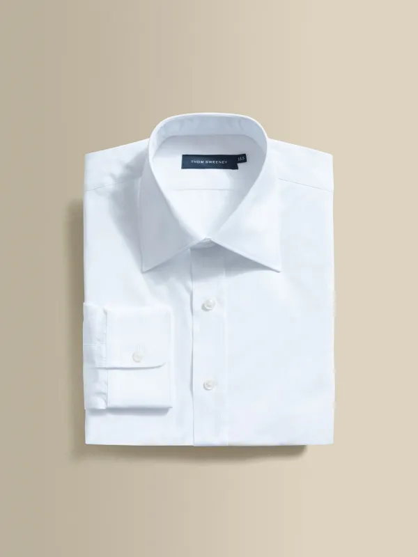 Solid Poplin Point Collar Shirt sold by Thom Sweeney