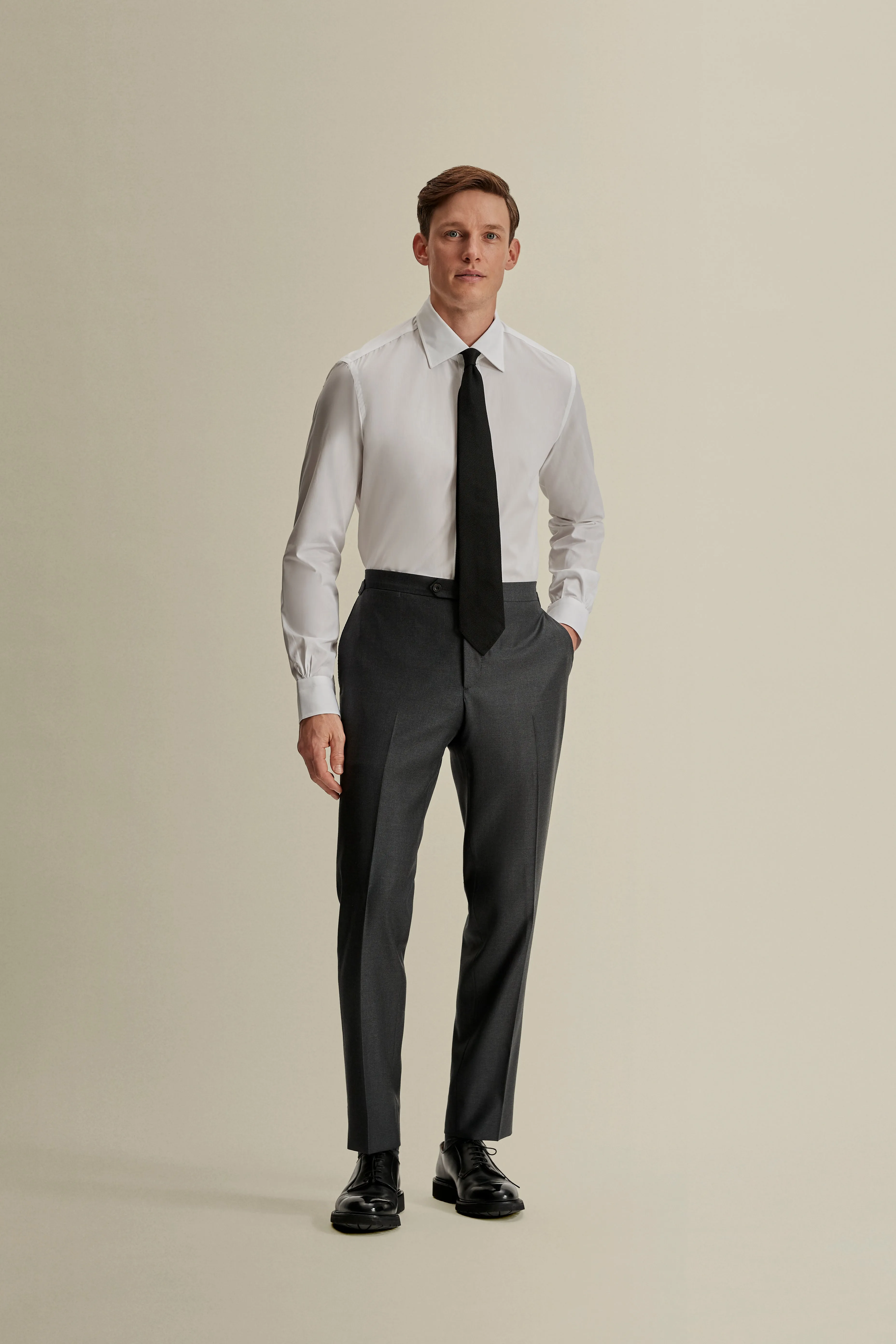 Solid Poplin Point Collar Shirt sold by Thom Sweeney product image thumbnail 3