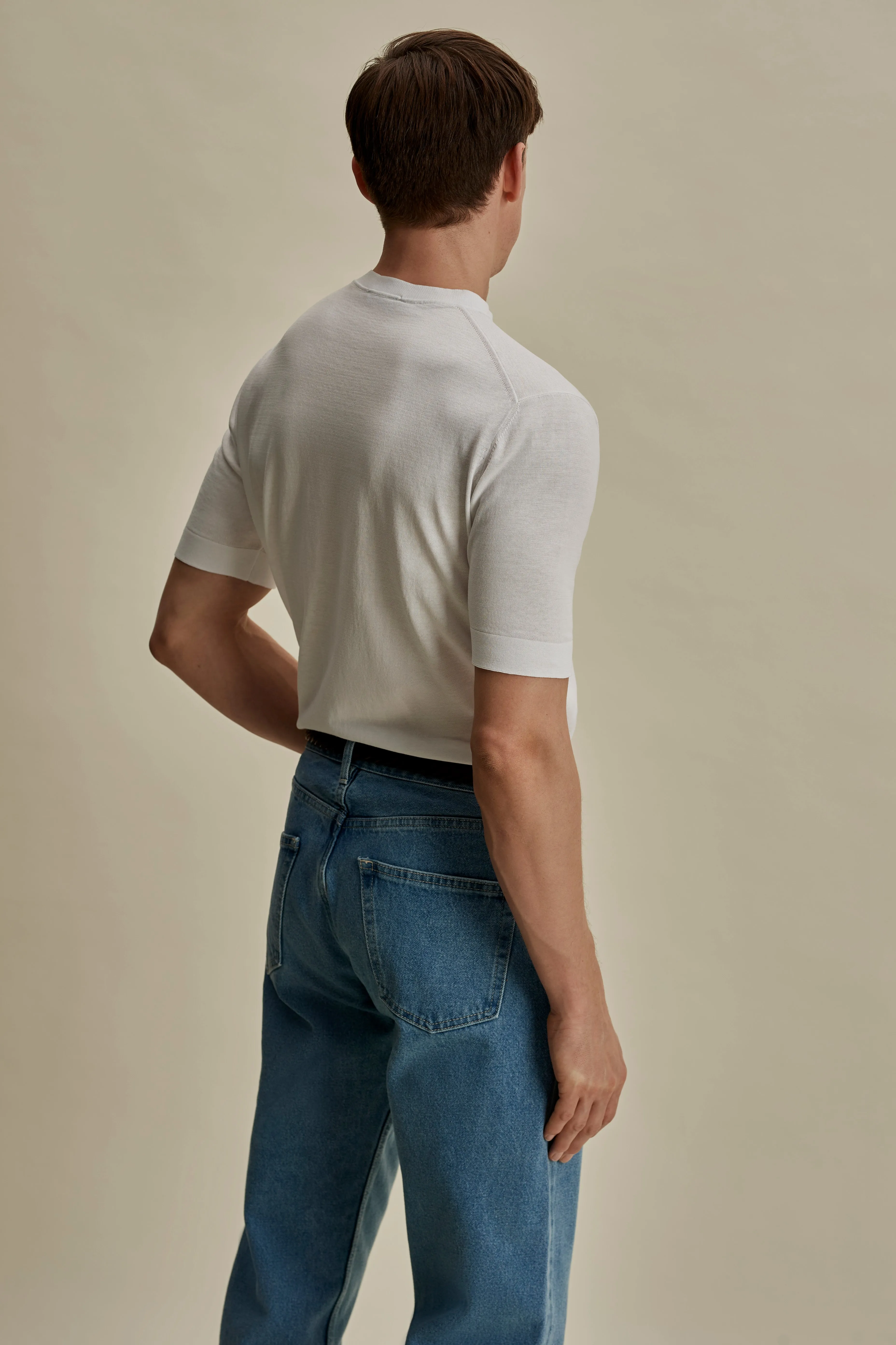 Crepe Cotton T-Shirt sold by Thom Sweeney product image thumbnail 5