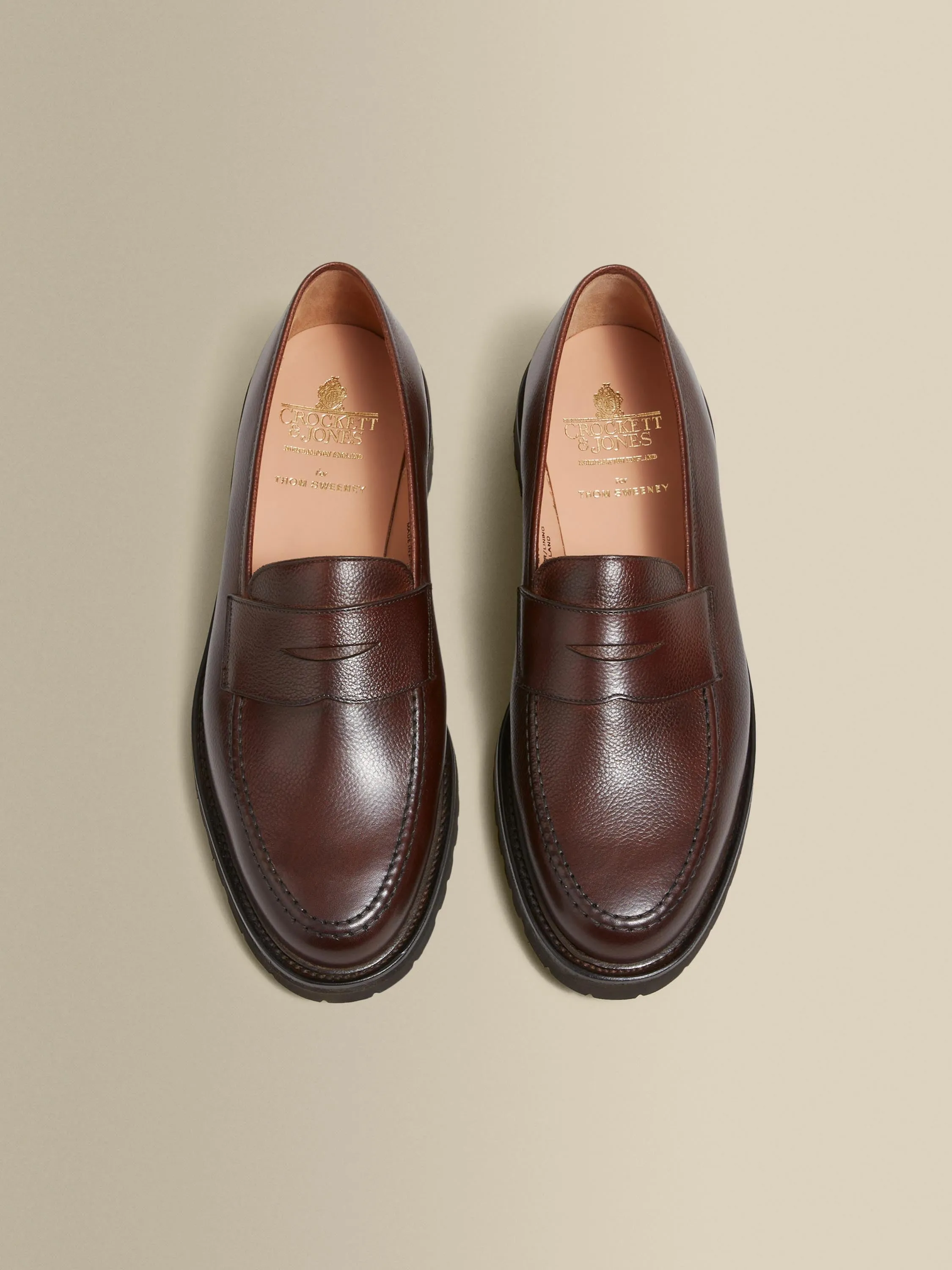 Pebble Grain Leather Penny Loafer Shoes sold by Thom Sweeney product image thumbnail 4