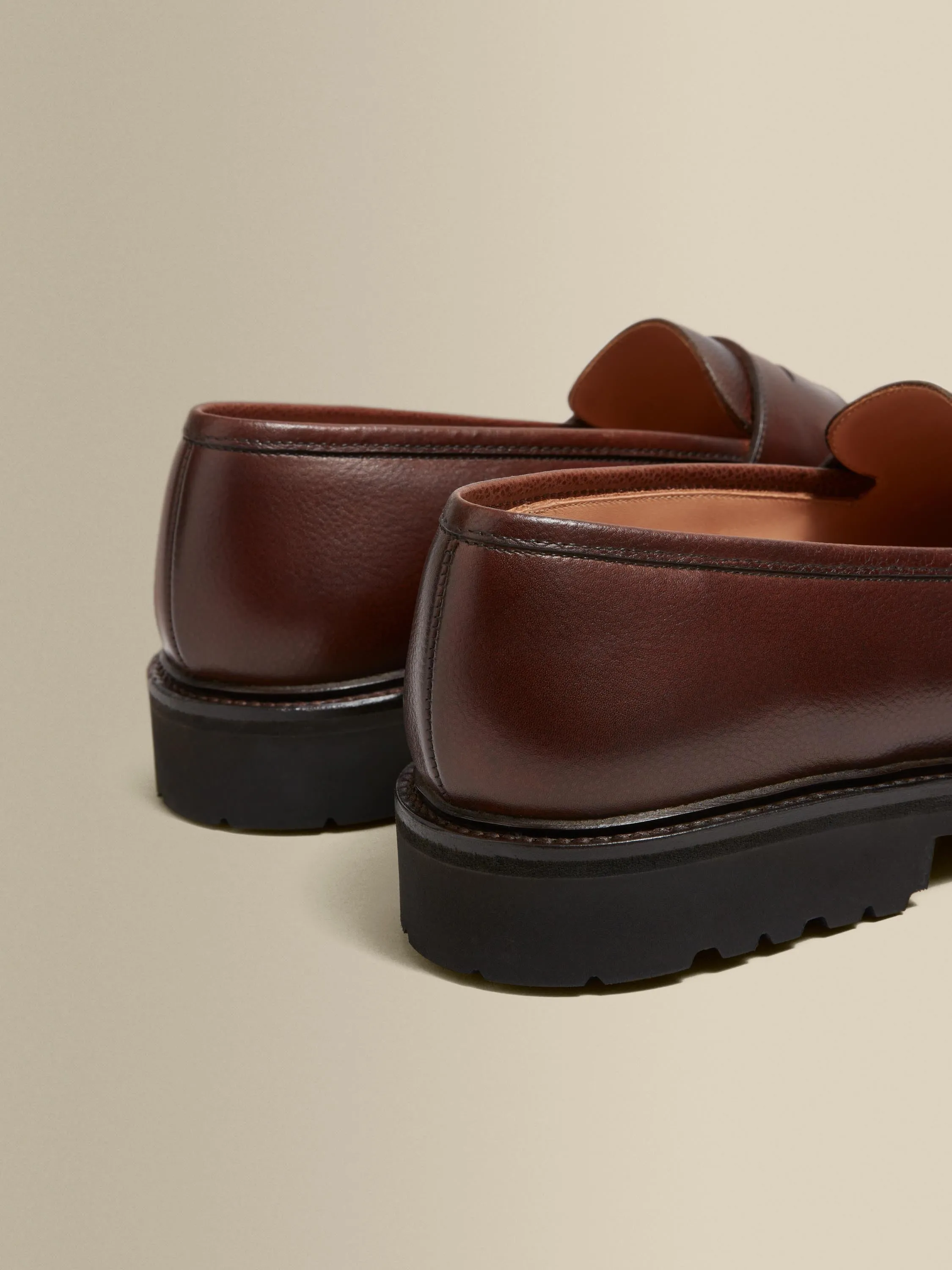 Pebble Grain Leather Penny Loafer Shoes sold by Thom Sweeney product image thumbnail 5