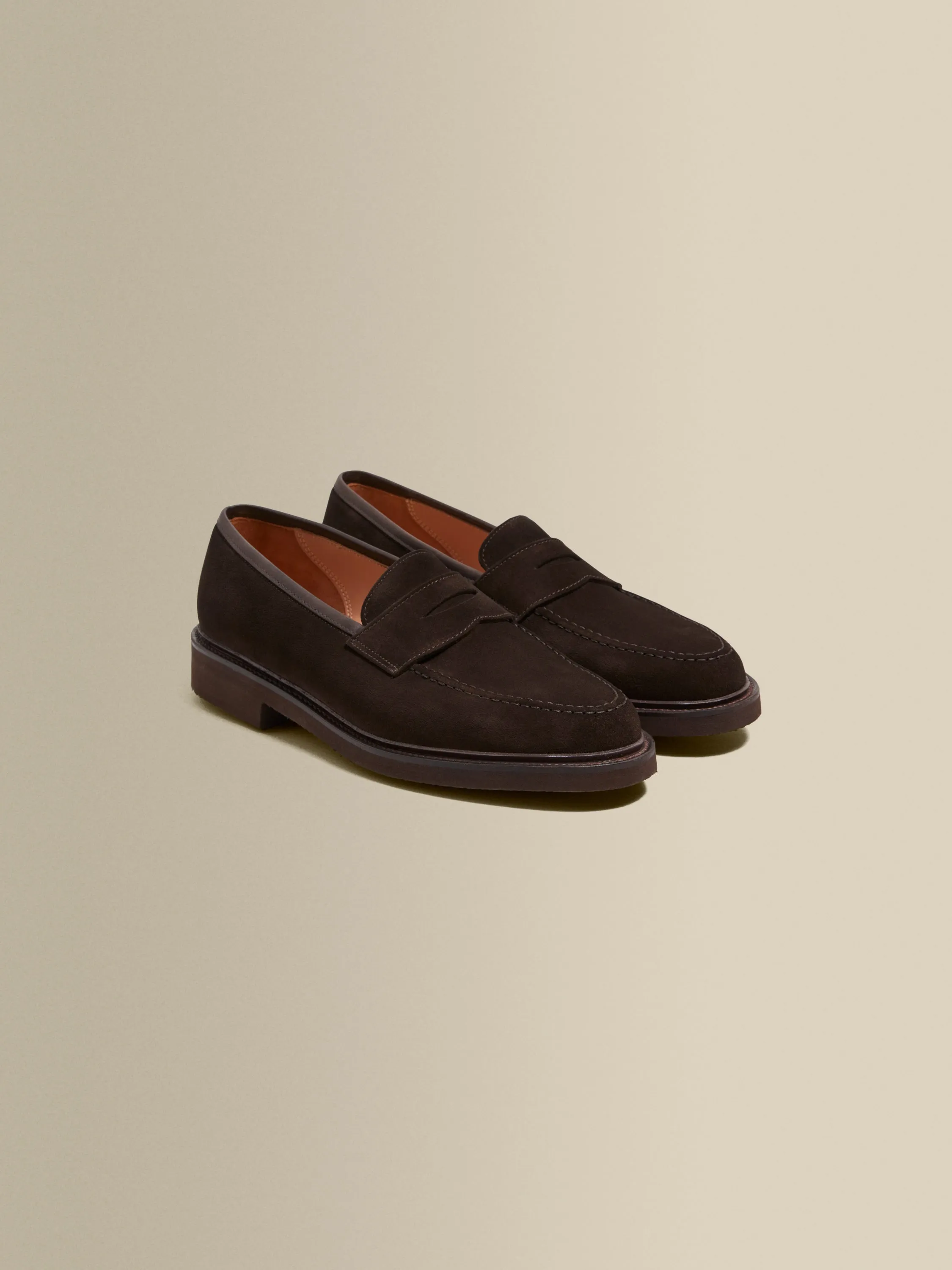 Calf Suede Penny Loafer Shoes sold by Thom Sweeney