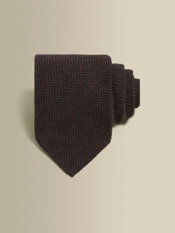 Wool Herringbone Tie sold by Thom Sweeney