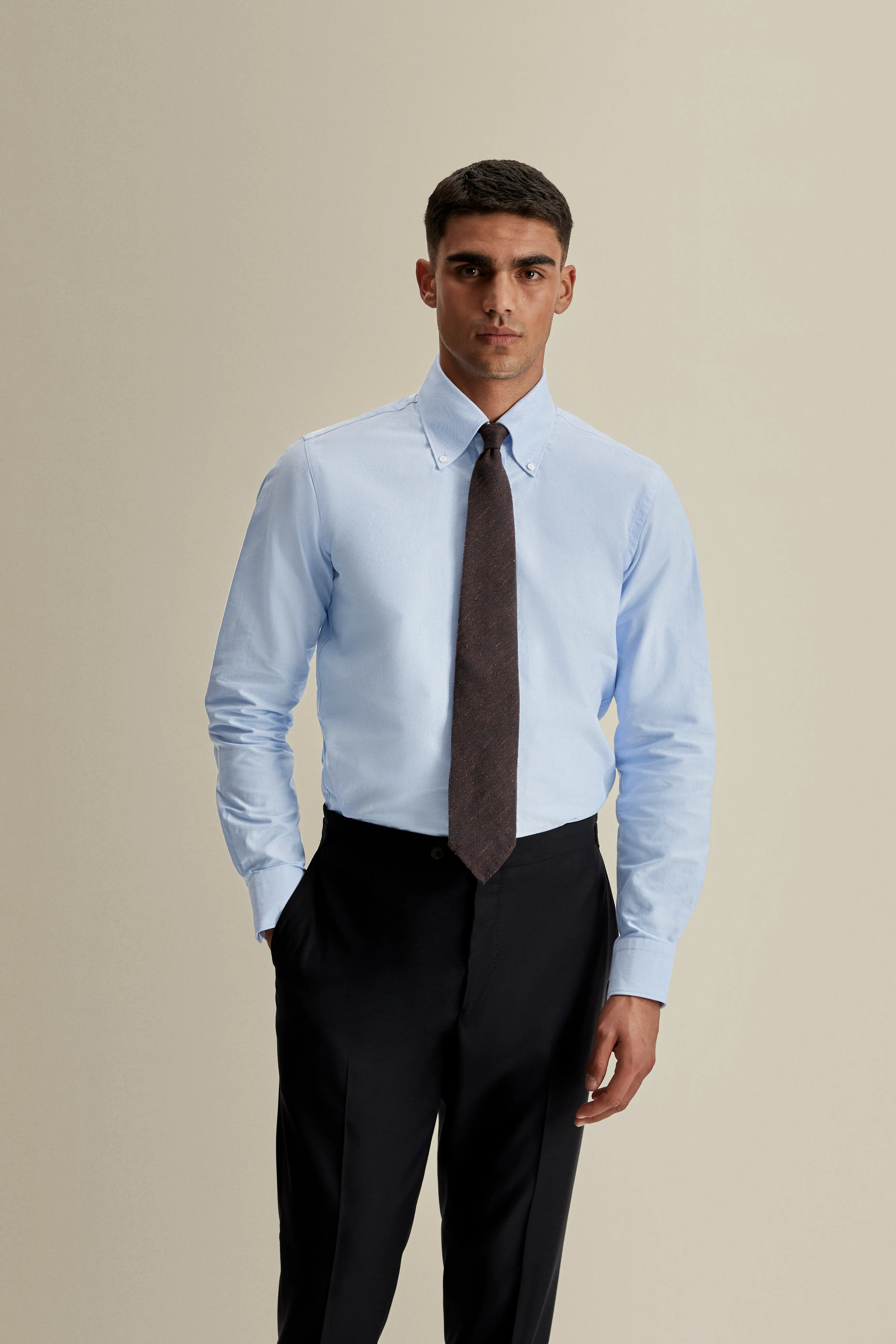 Heavy Cotton Casual Button Down Oxford Shirt sold by Thom Sweeney product image thumbnail 2