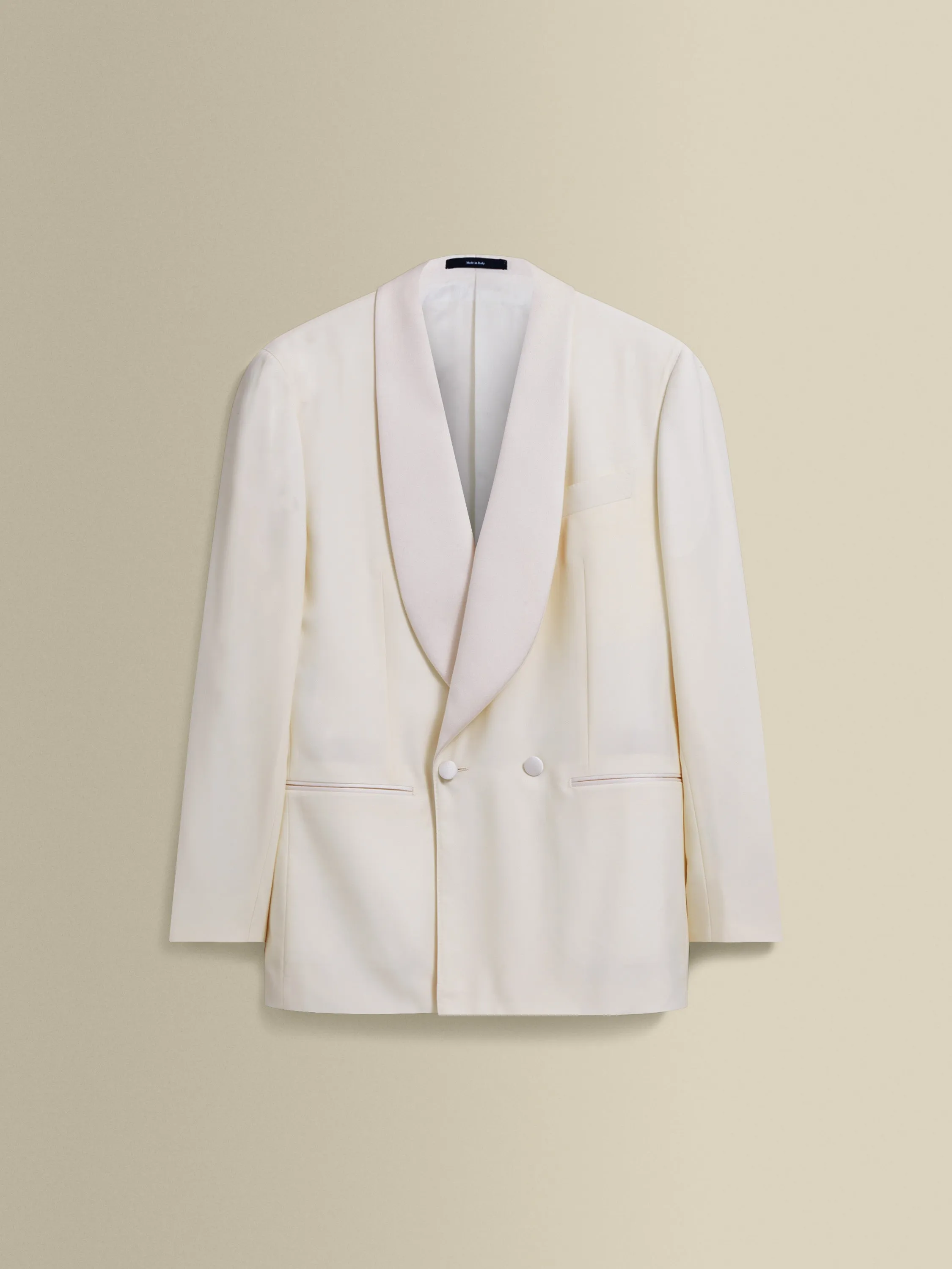 Wool Double Breasted Shawl Lapel Dinner Jacket sold by Thom Sweeney