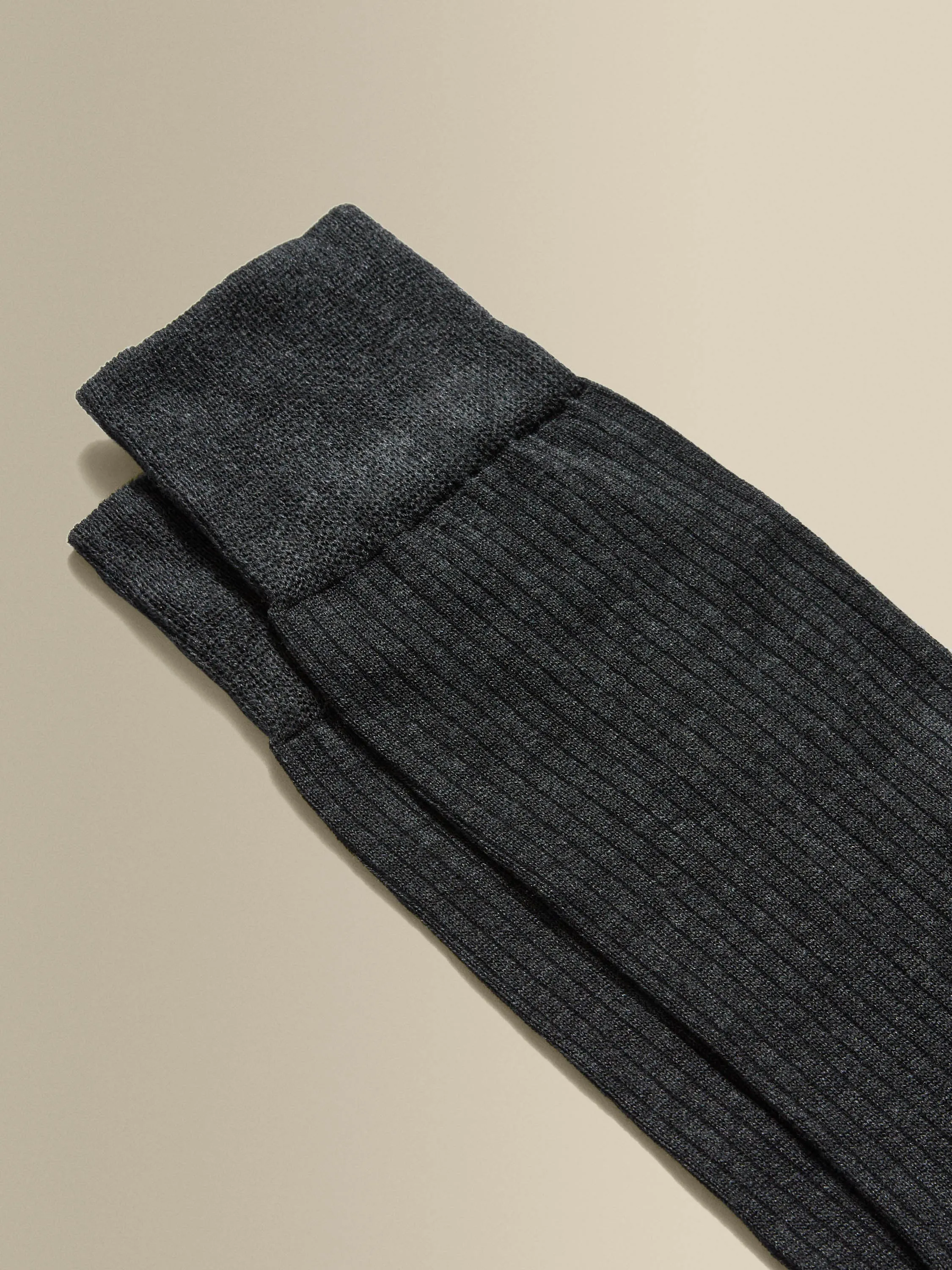 Cotton Ribbed Dress Sock sold by Thom Sweeney product image thumbnail 2