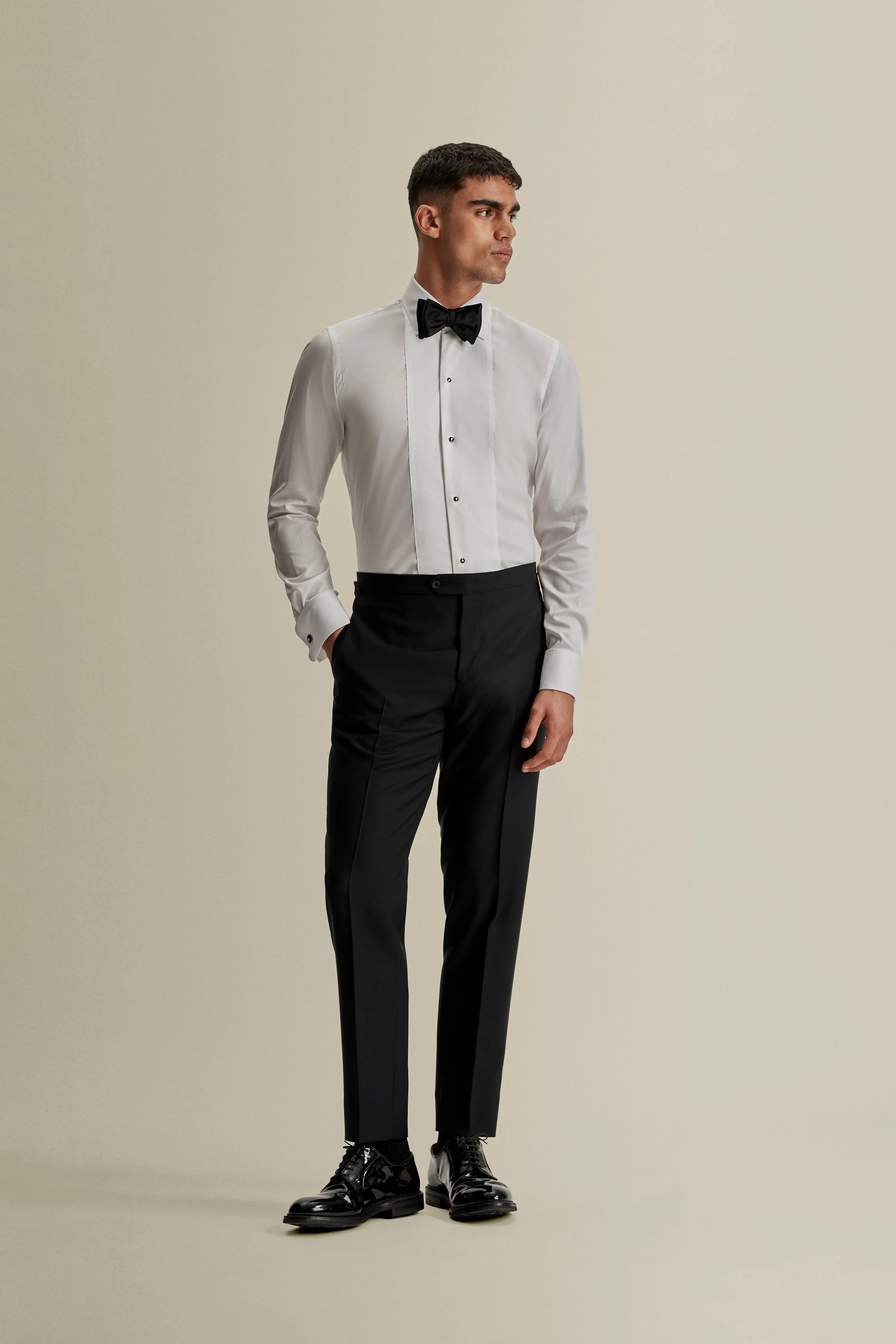 Marcella Bib Front Cotton Formal Shirt sold by Thom Sweeney product image thumbnail 2