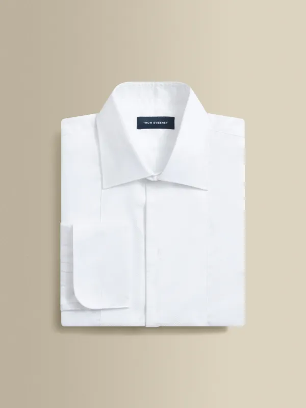 Marcella Bib Front Cotton Formal Shirt sold by Thom Sweeney