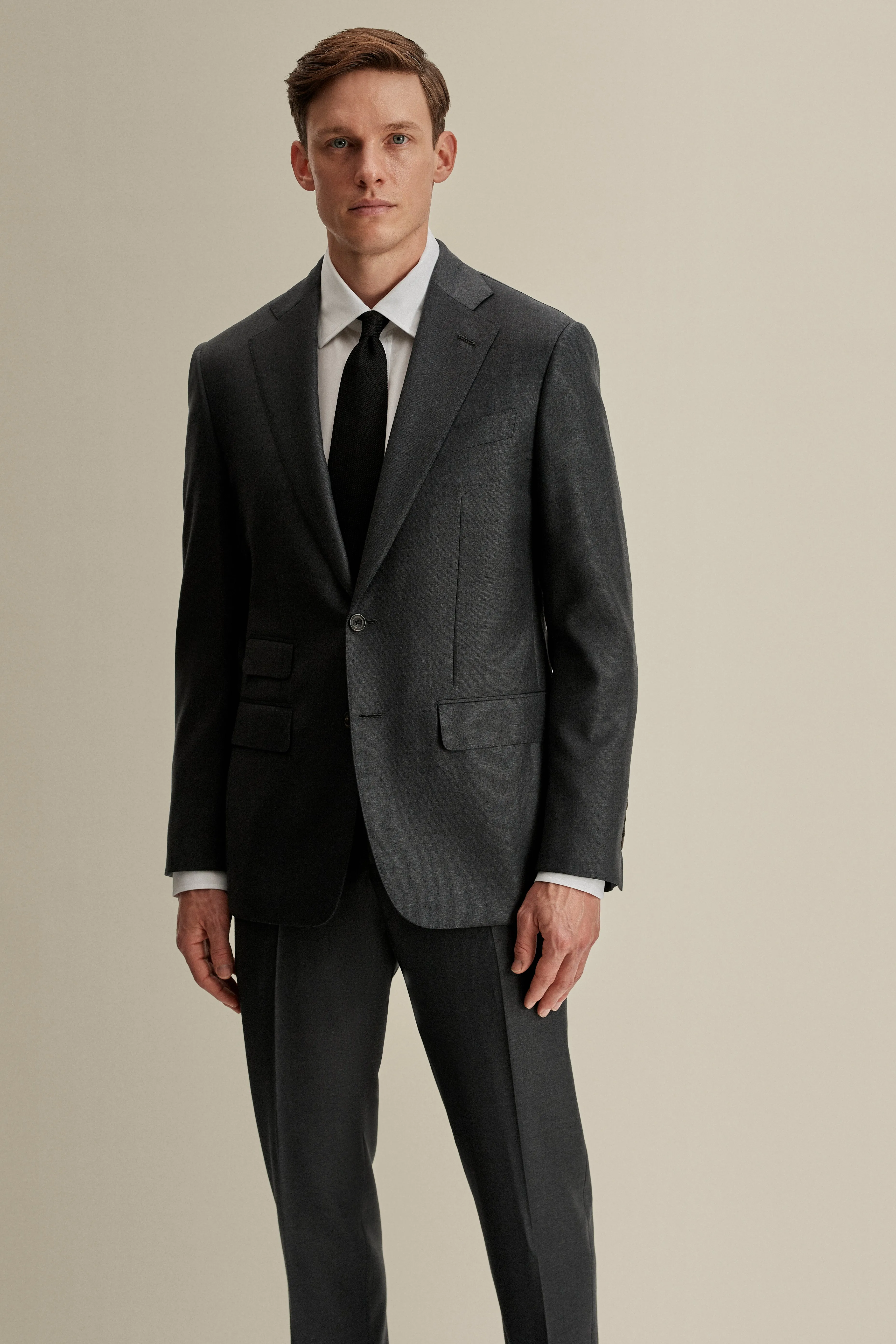 Wool Single Breasted Weighhouse Suit sold by Thom Sweeney product image thumbnail 3