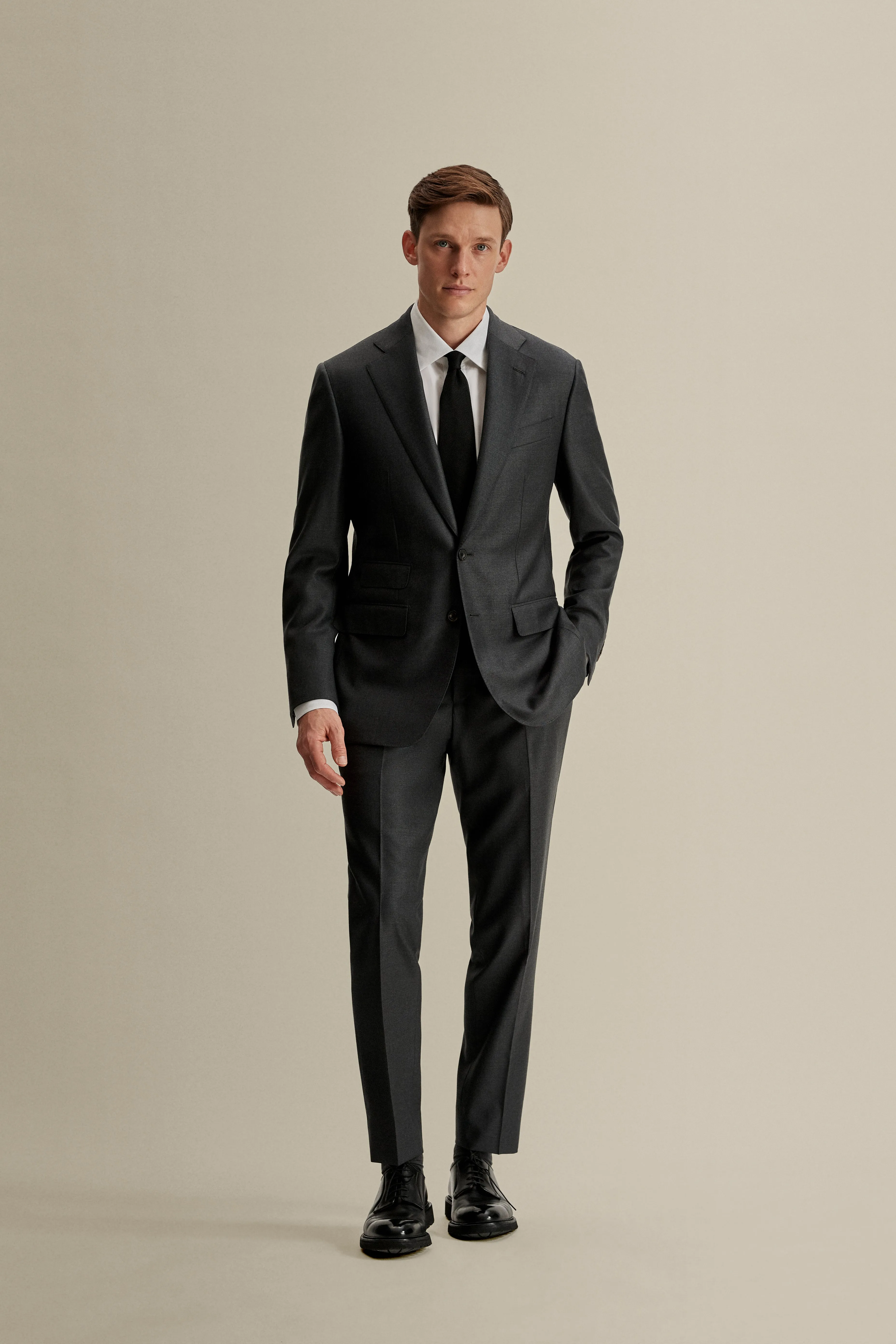 Wool Single Breasted Weighhouse Suit sold by Thom Sweeney product image thumbnail 2