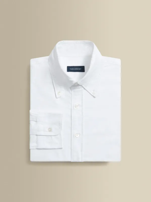 Heavy Cotton Casual Button Down Oxford Shirt sold by Thom Sweeney