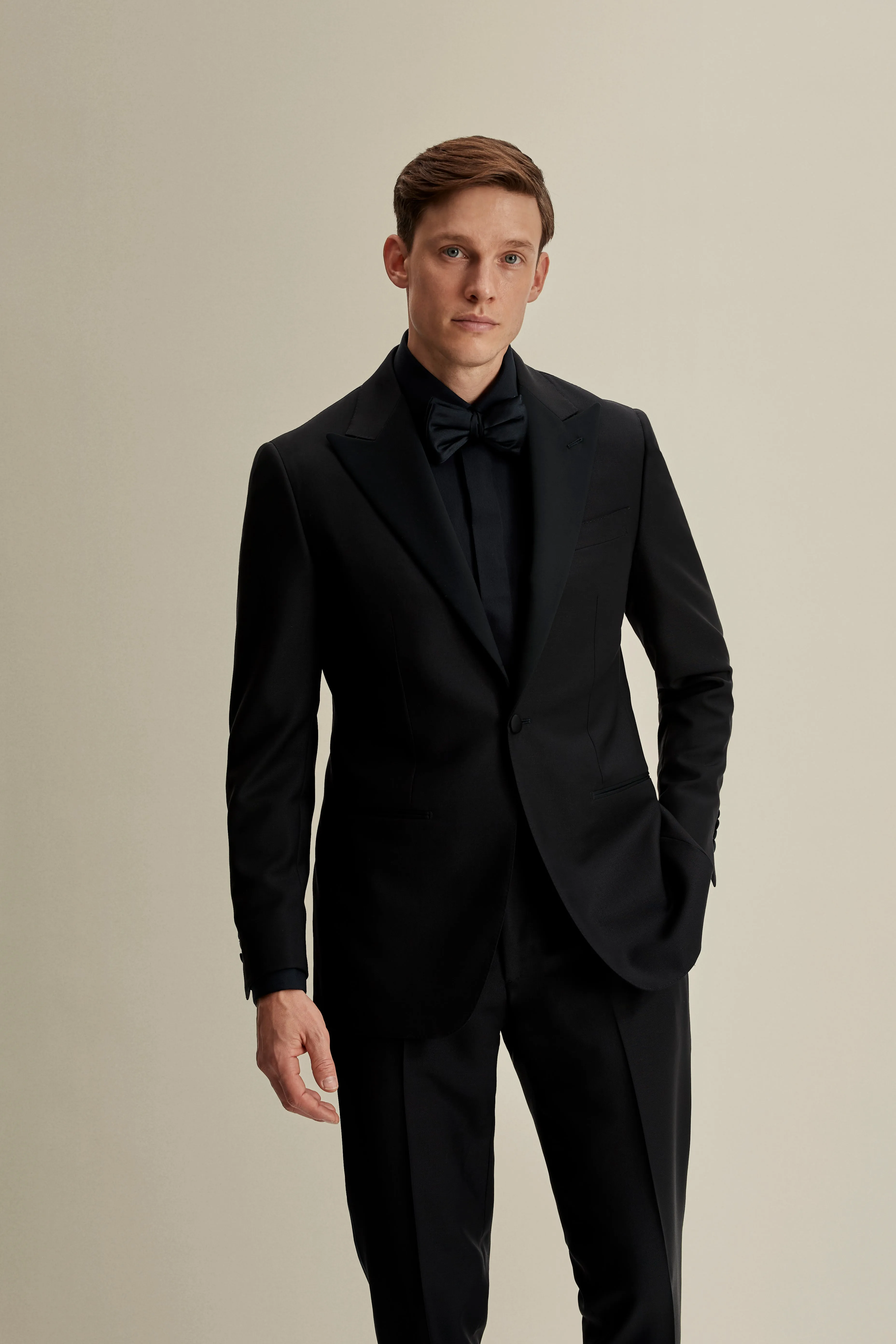 Wool Silk Fly Front Dress Shirt sold by Thom Sweeney product image thumbnail 5