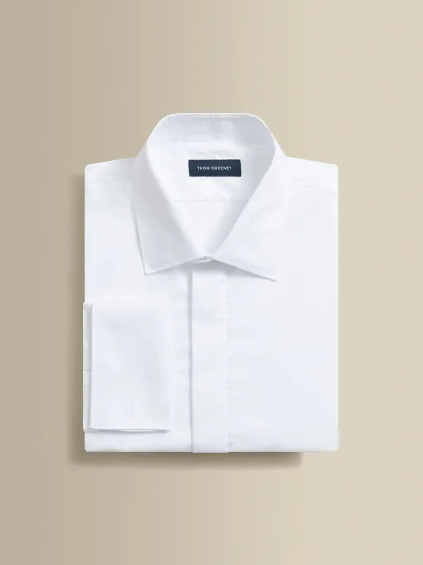 Cotton Stretch Fly Front Dress Shirt sold by Thom Sweeney