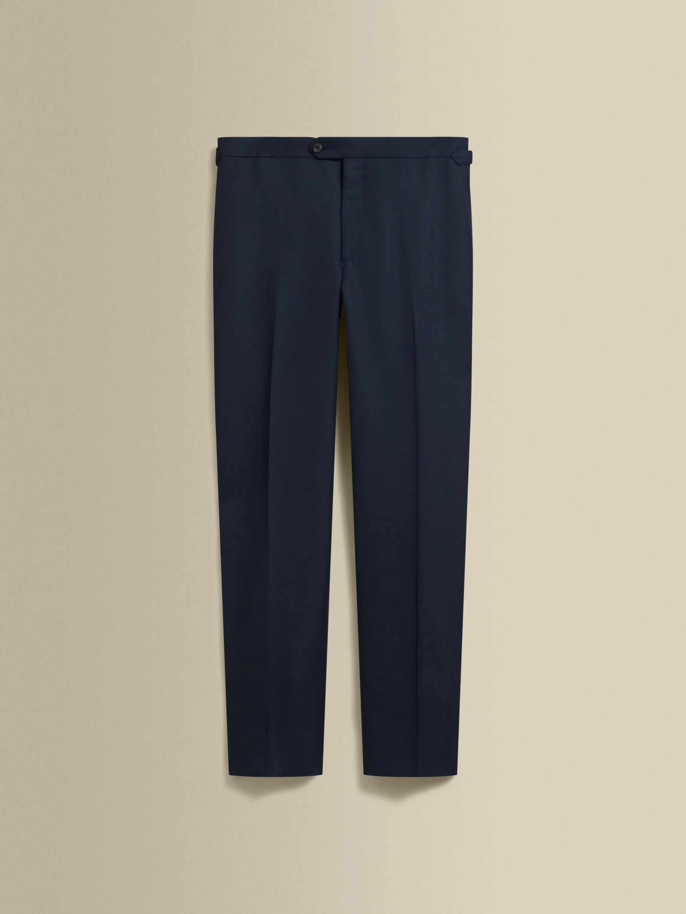Flat Front Wool Hopsack Trousers sold by Thom Sweeney