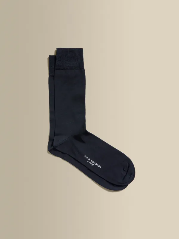 Cotton Plain Dress Sock made by Thom Sweeney