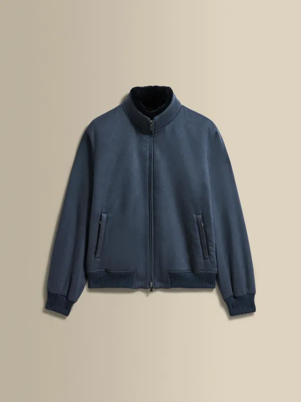 Cashmere Zip Through Bomber Jacket sold by Thom Sweeney