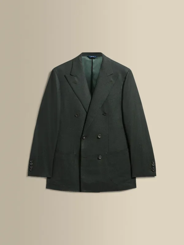 Virgin Wool Double Breasted Peak Lapel Suit sold by Thom Sweeney