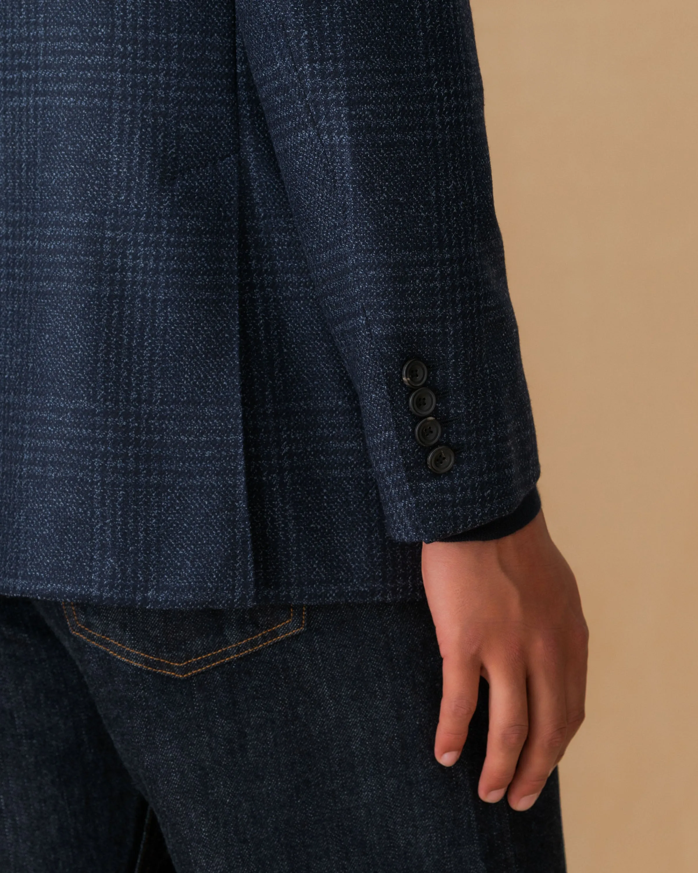 Wool Cashmere Single Breasted Jacket sold by Thom Sweeney product image thumbnail 5