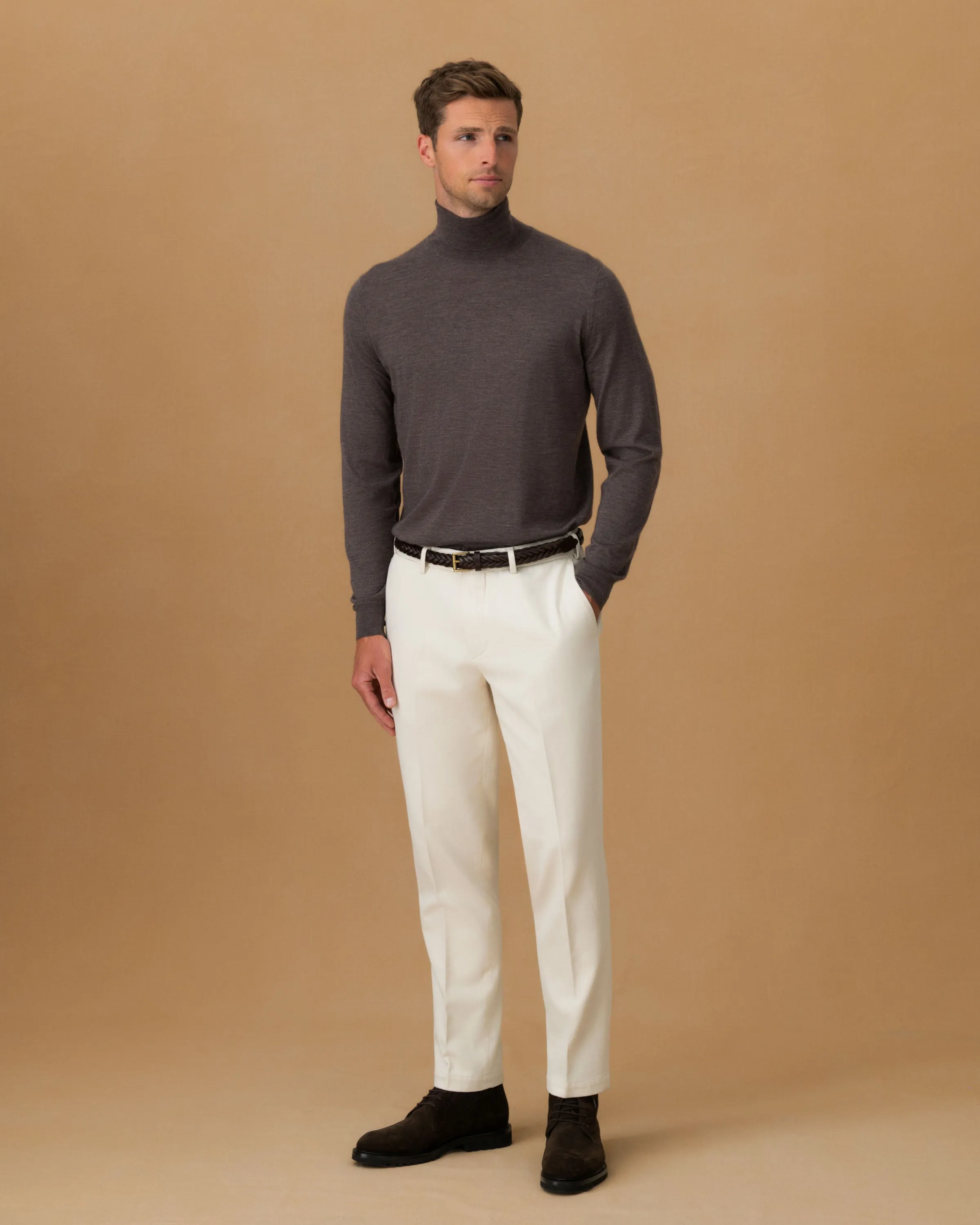 Cashmere Silk Extrafine Roll Neck Sweater sold by Thom Sweeney product image thumbnail 3