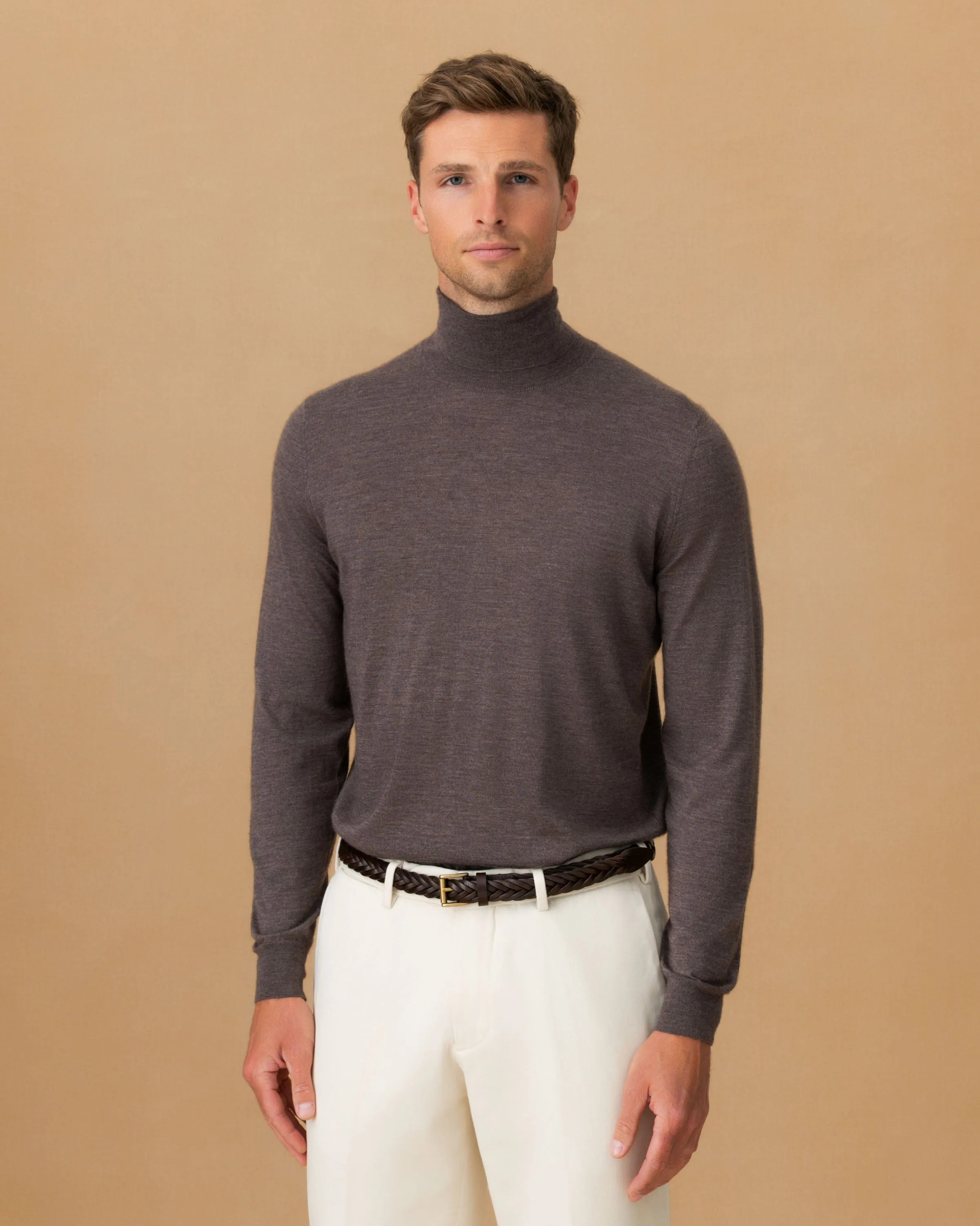 Cashmere Silk Extrafine Roll Neck Sweater sold by Thom Sweeney product image thumbnail 2
