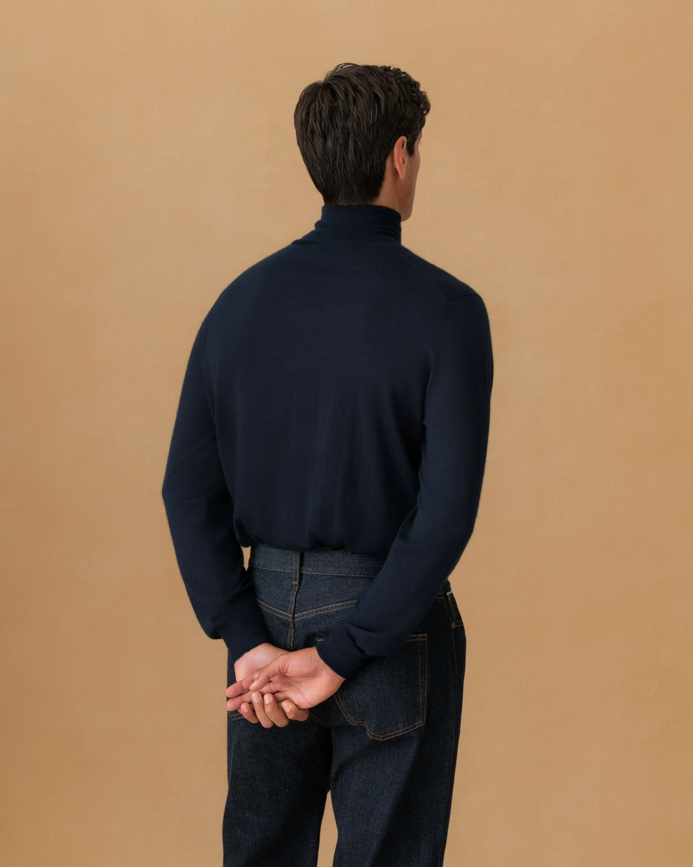 Cashmere Silk Extrafine Roll Neck Sweater sold by Thom Sweeney product image thumbnail 5