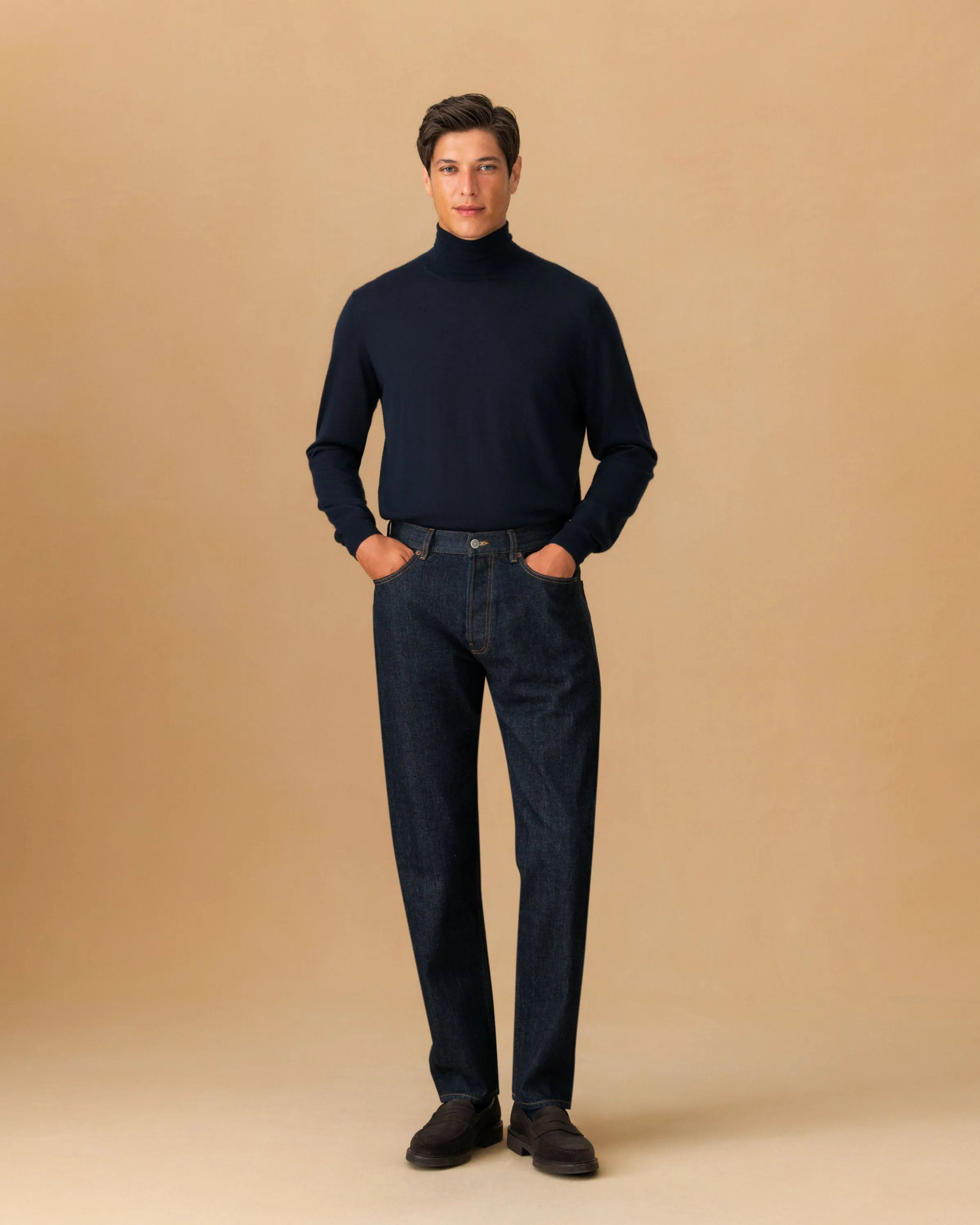 Cashmere Silk Extrafine Roll Neck Sweater sold by Thom Sweeney product image thumbnail 3