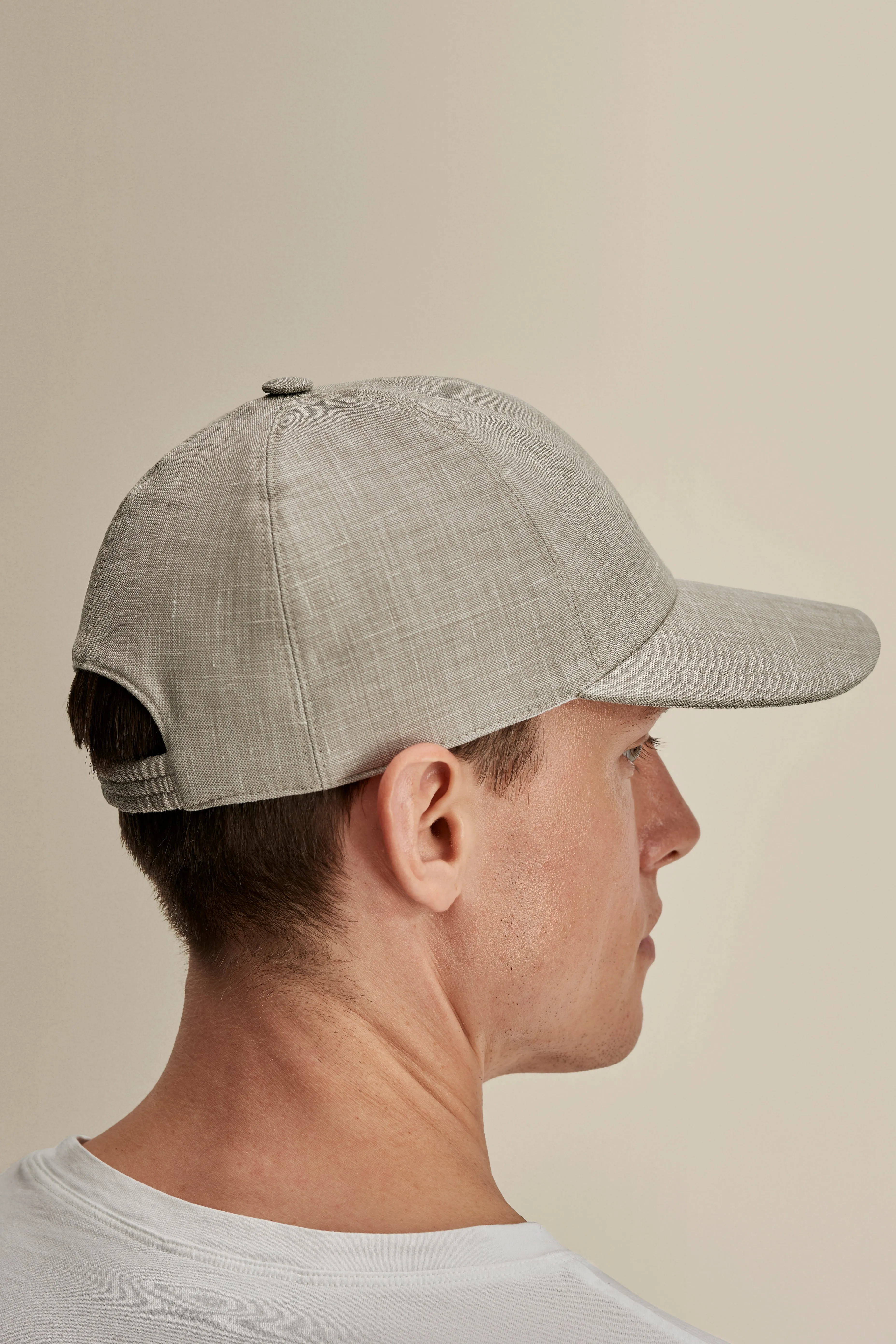 Linen Wool Baseball Cap sold by Thom Sweeney product image thumbnail 3