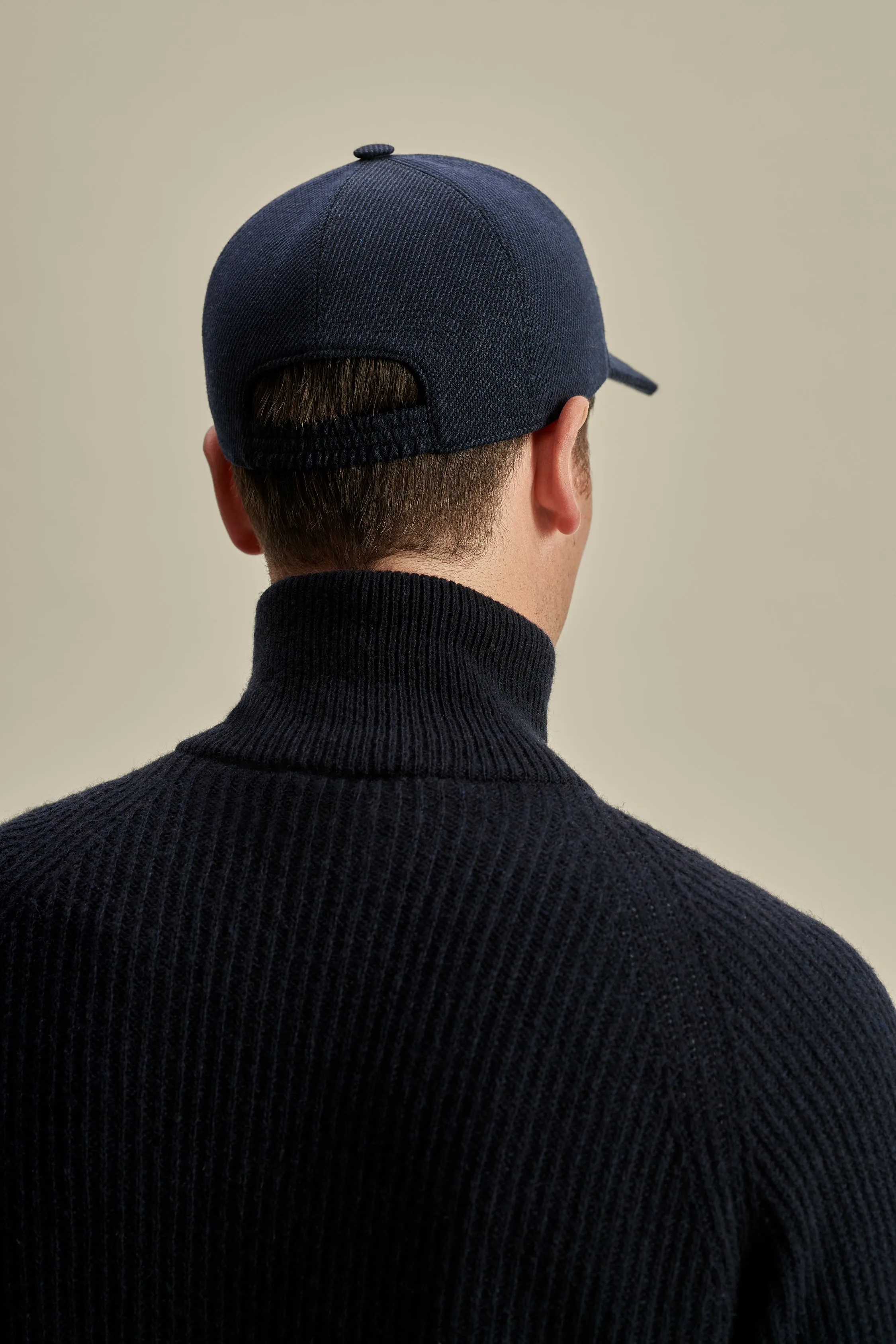 Wool Cashmere Baseball Cap sold by Thom Sweeney product image thumbnail 4
