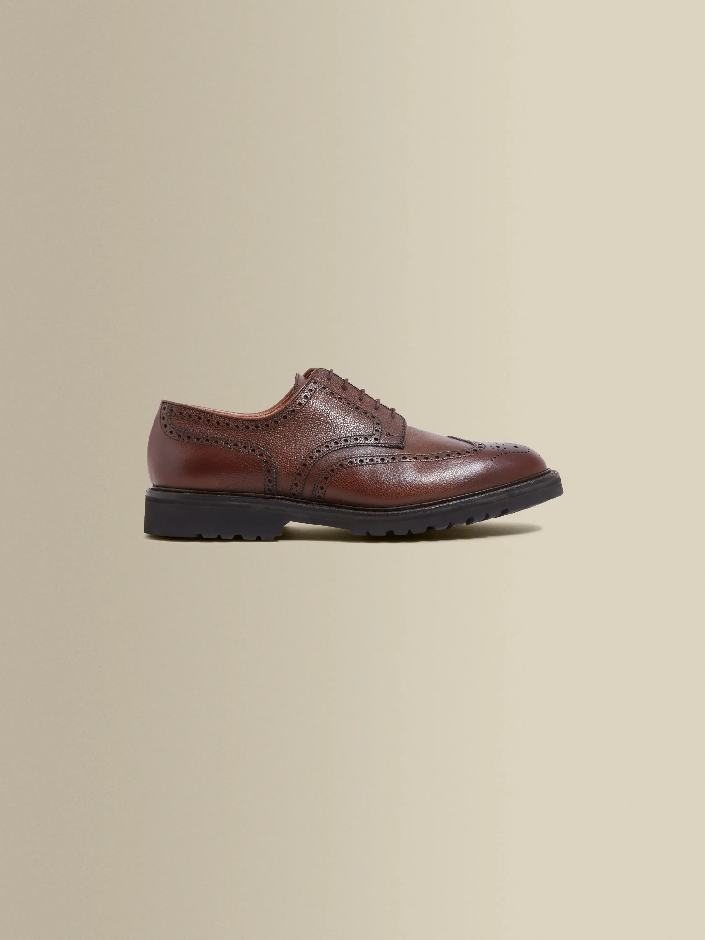 Pebble Grain Leather Brogue Shoes sold by Thom Sweeney product image thumbnail 3