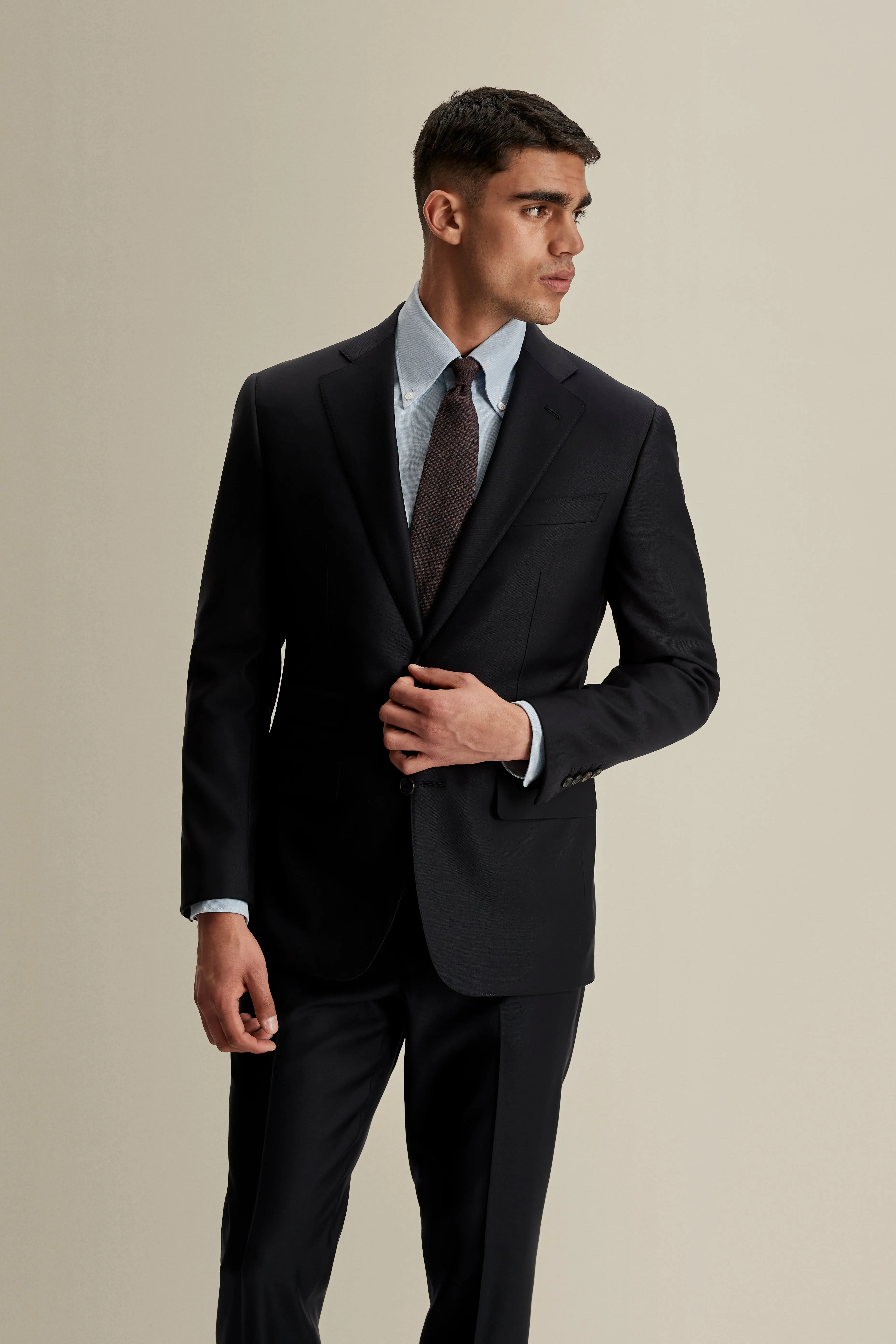 Wool Single Breasted Weighhouse Suit sold by Thom Sweeney product image thumbnail 3