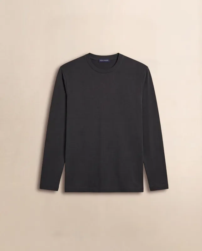 Crepe Cotton Long Sleeve T-Shirt made by Thom Sweeney