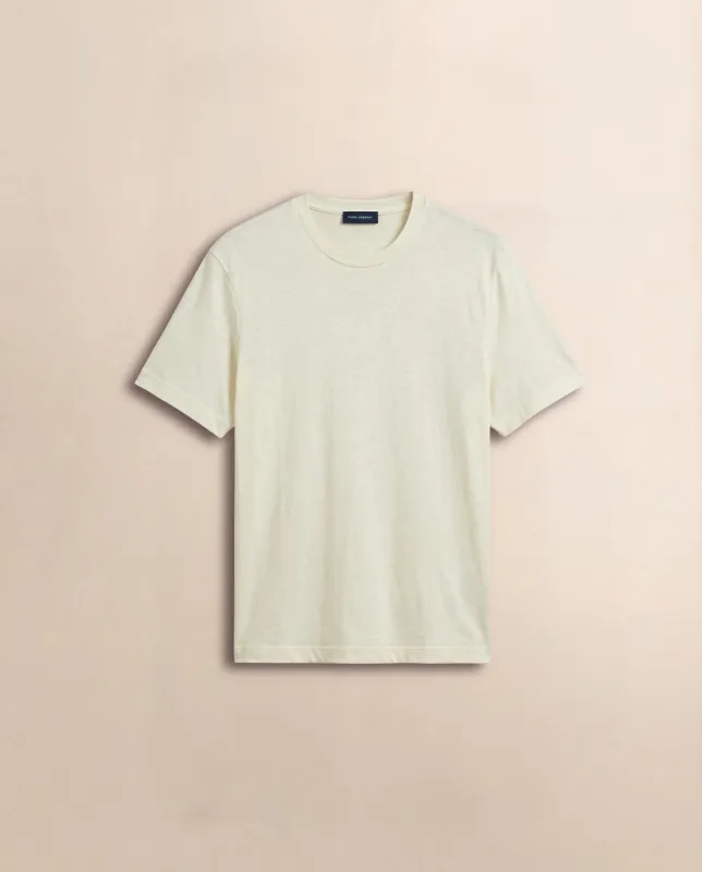 Linen Crew Neck T-Shirt made by Thom Sweeney