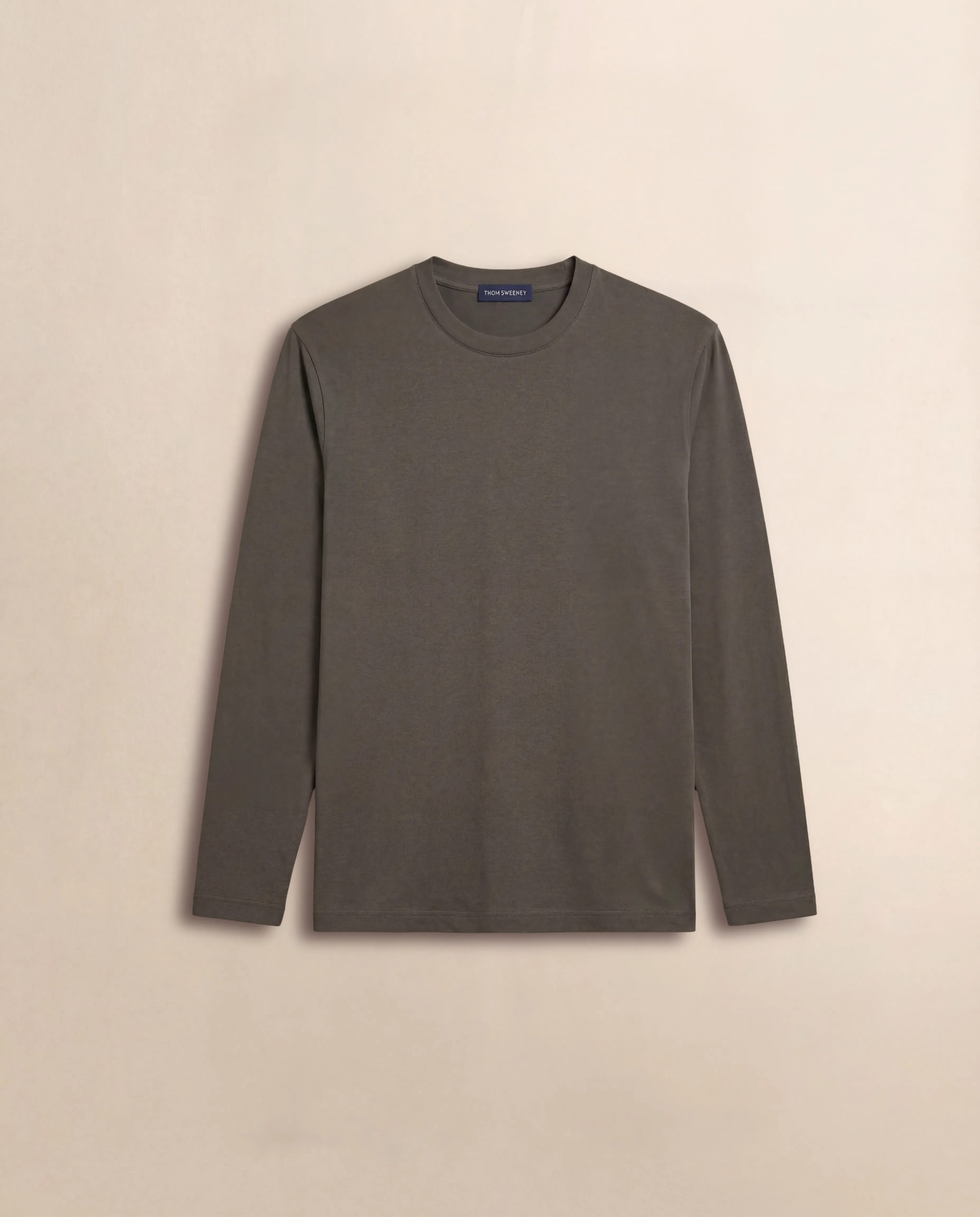 Crepe Cotton Long Sleeve T-Shirt sold by Thom Sweeney