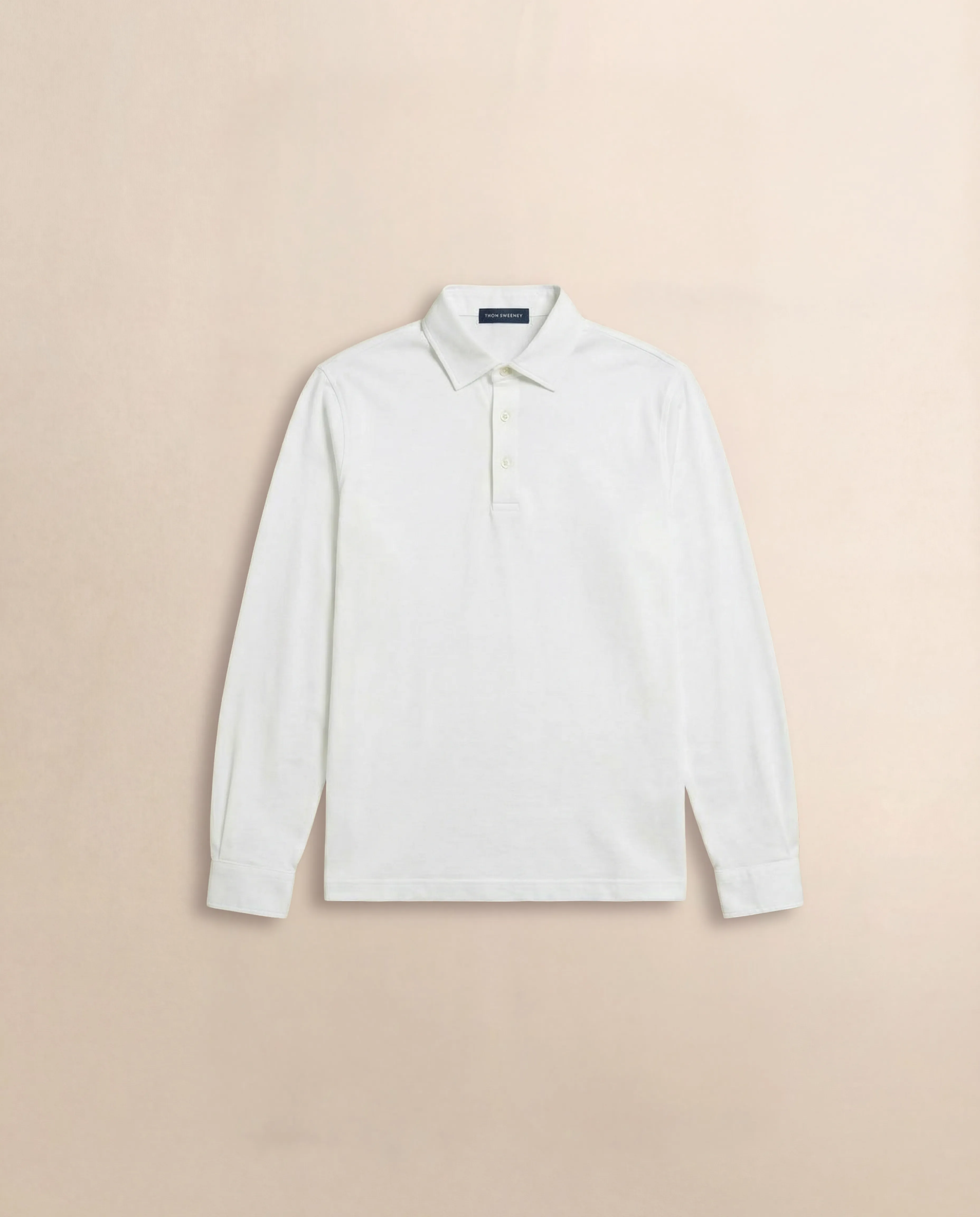Cotton Long Sleeve Polo Shirt sold by Thom Sweeney